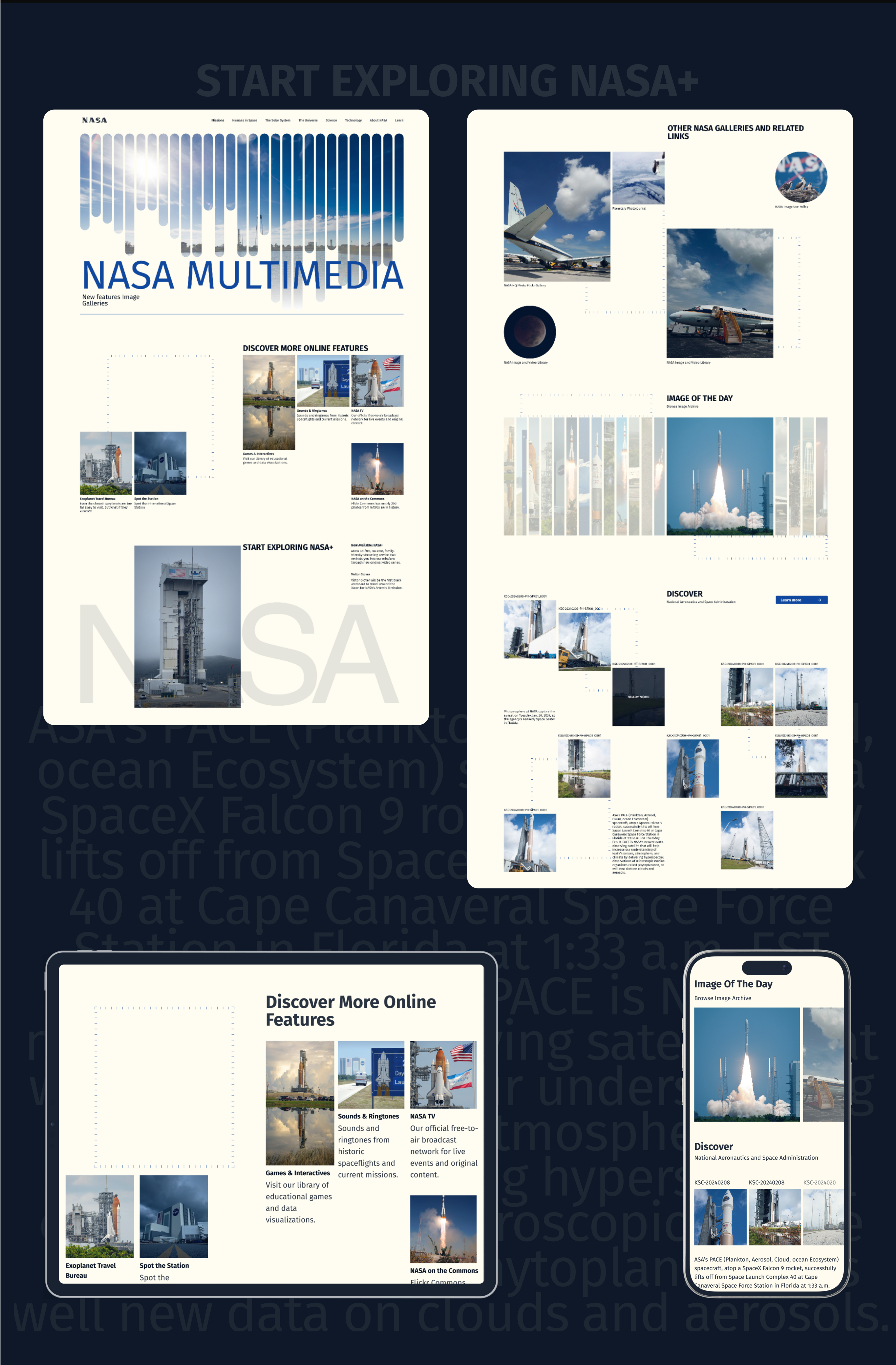 Редизайн корпоротивного сайта NASA — Изображение №7 — Интерфейсы на Dprofile