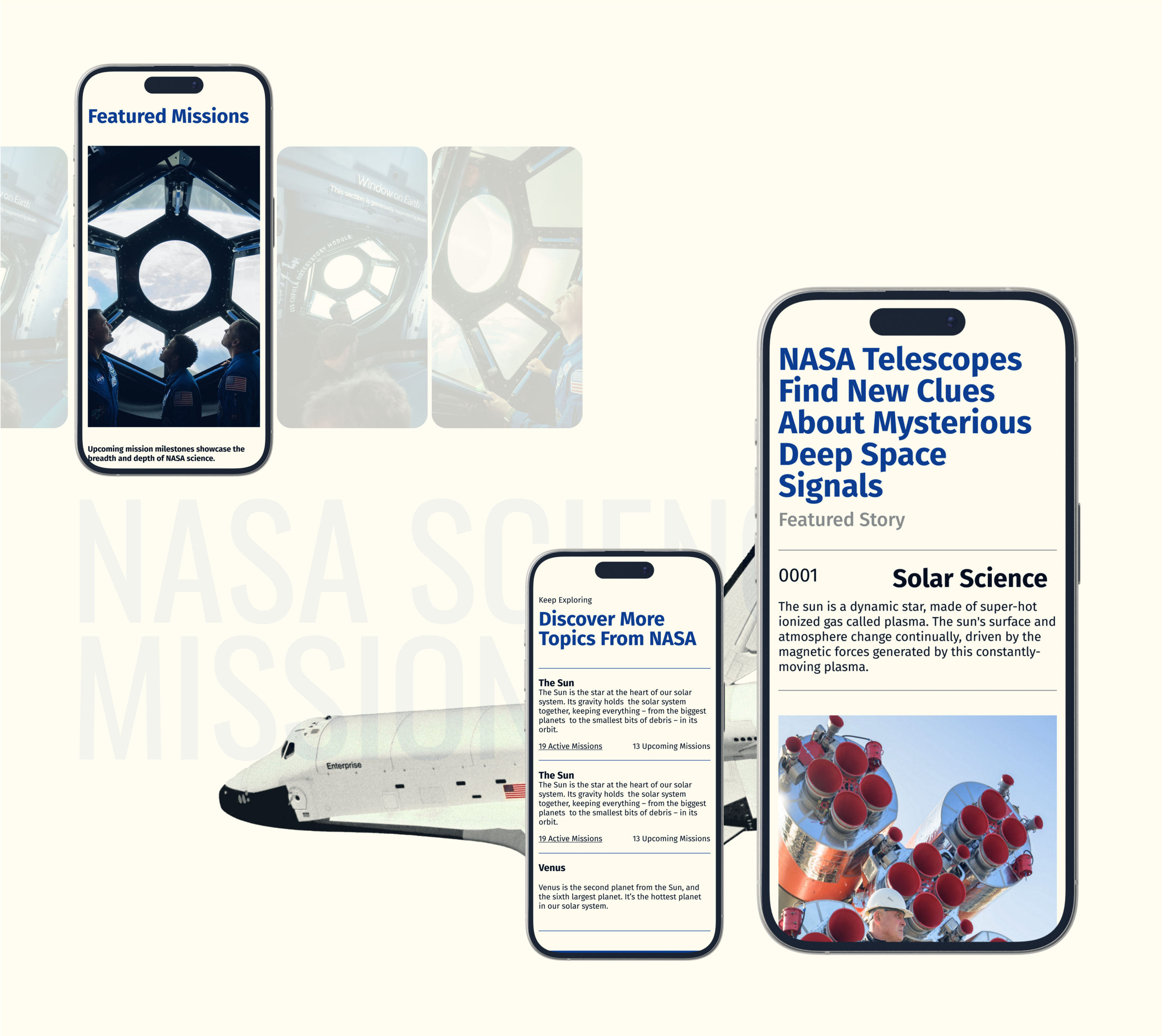 Редизайн корпоротивного сайта NASA — Изображение №10 — Интерфейсы на Dprofile