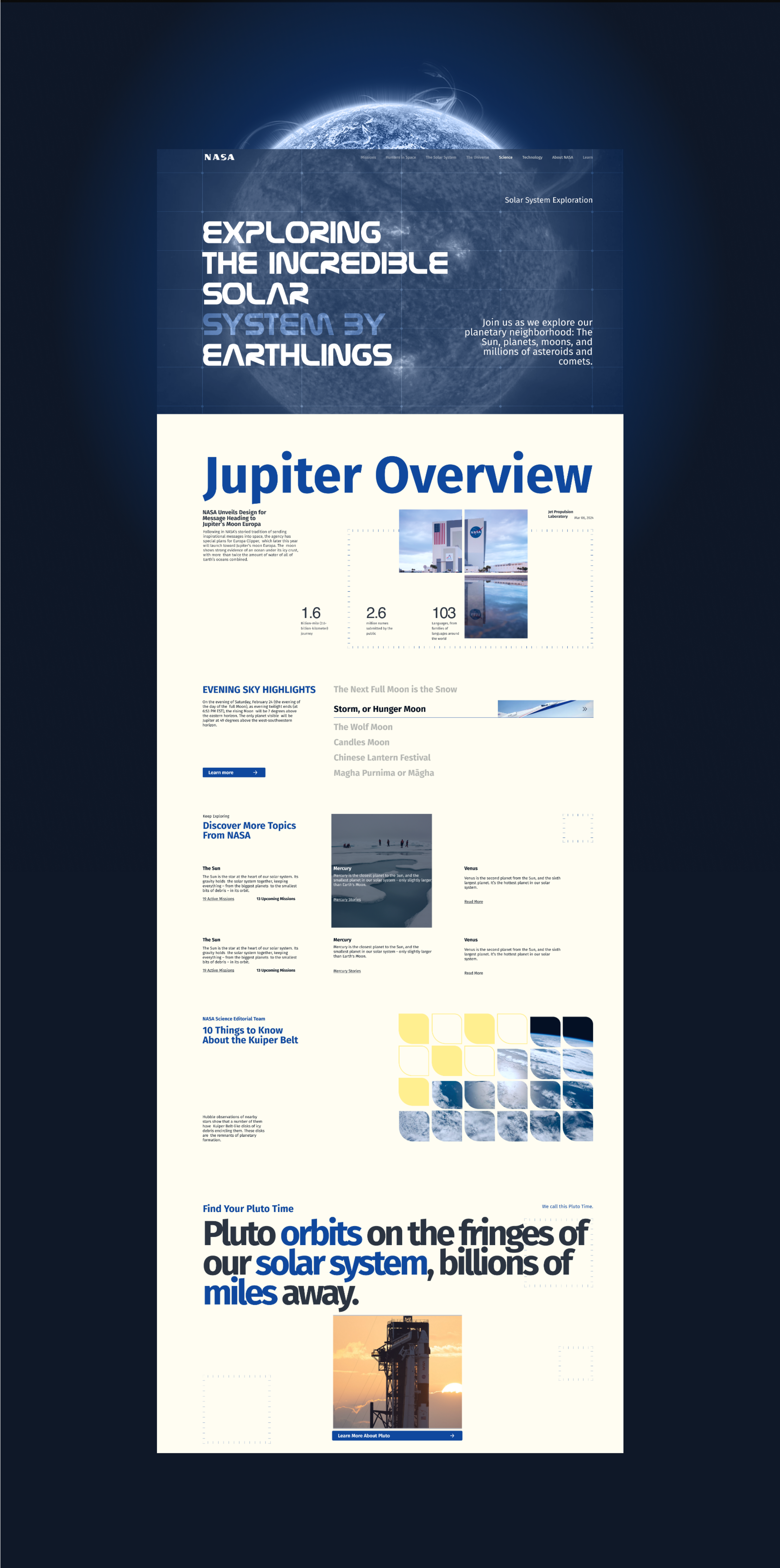 Редизайн корпоротивного сайта NASA — Изображение №15 — Интерфейсы на Dprofile