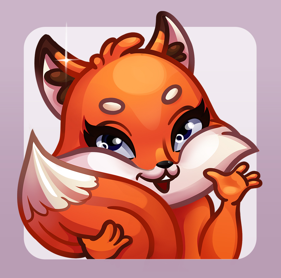 Fox character for Twitch channel — Изображение №4 — Иллюстрация, Графика на Dprofile