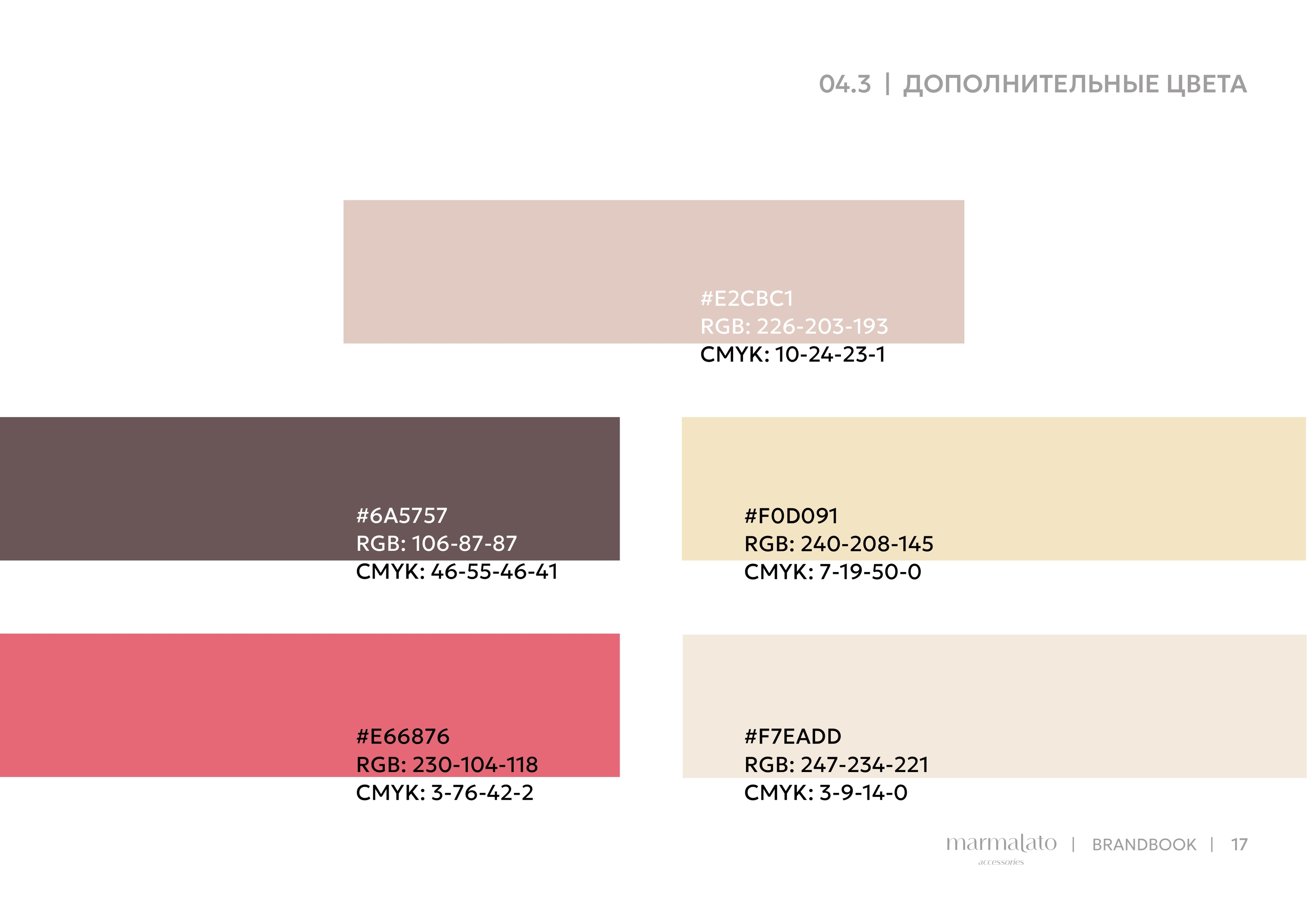 Marmalato Accessories. Brandbook — Изображение №19 — Брендинг, Графика на Dprofile