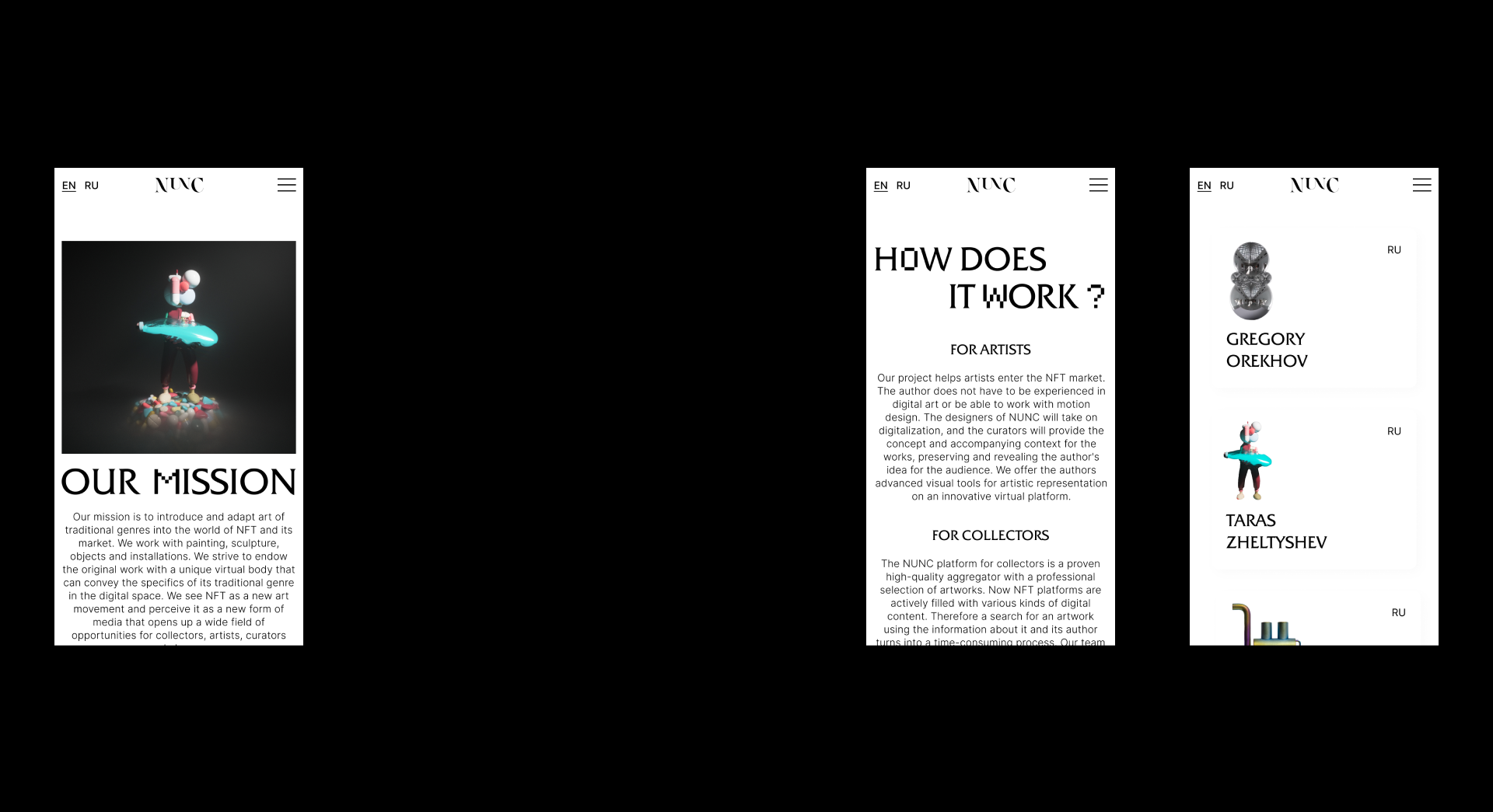 NUNC — Изображение №12 — Интерфейсы, Брендинг на Dprofile