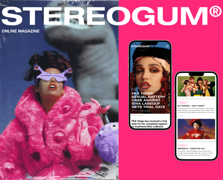 STEREOGUM | News website redesign — Интерфейсы, Анимация на Dprofile