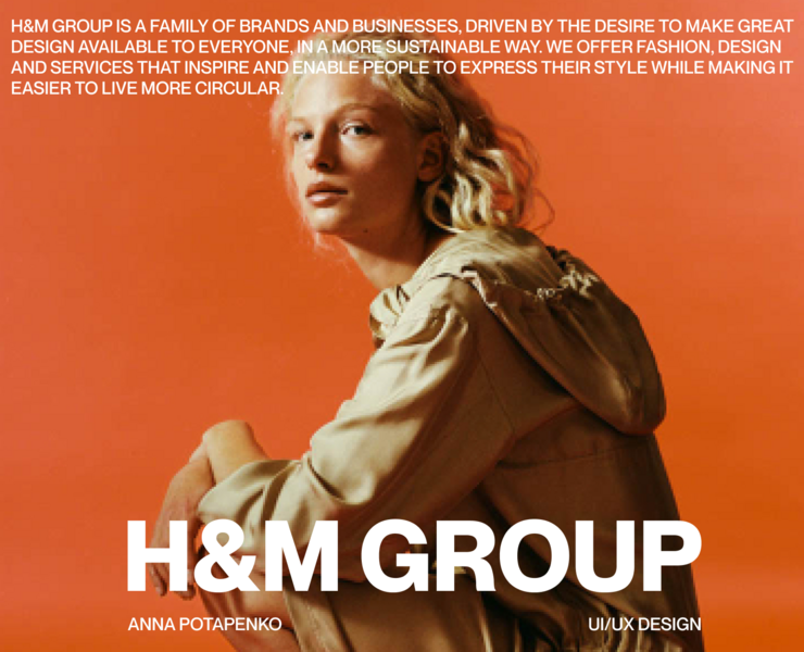 H&M GROUP | Corporate website redesign — Интерфейсы на Dprofile