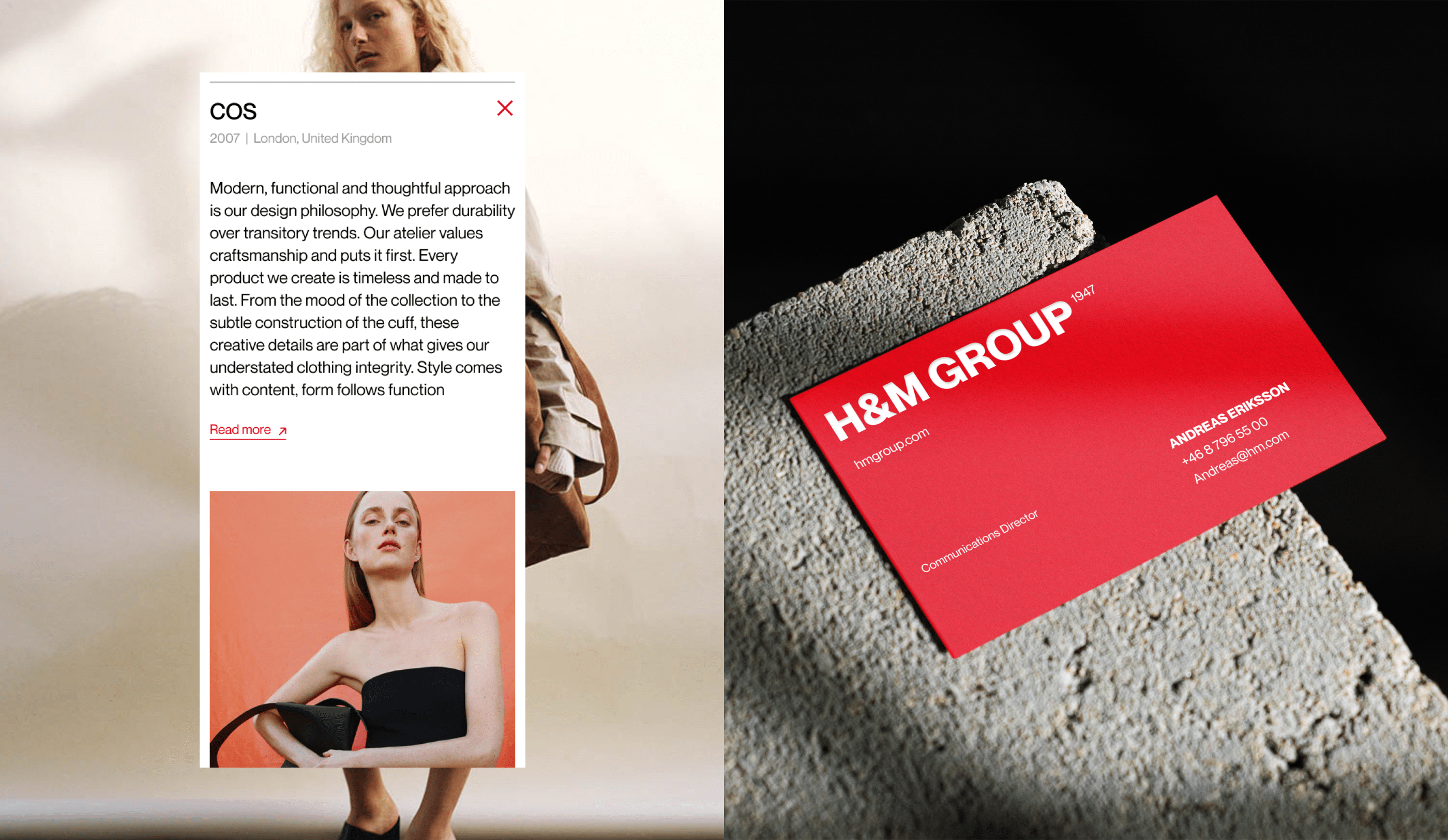 H&M GROUP | Corporate website redesign — Изображение №3 — Интерфейсы на Dprofile