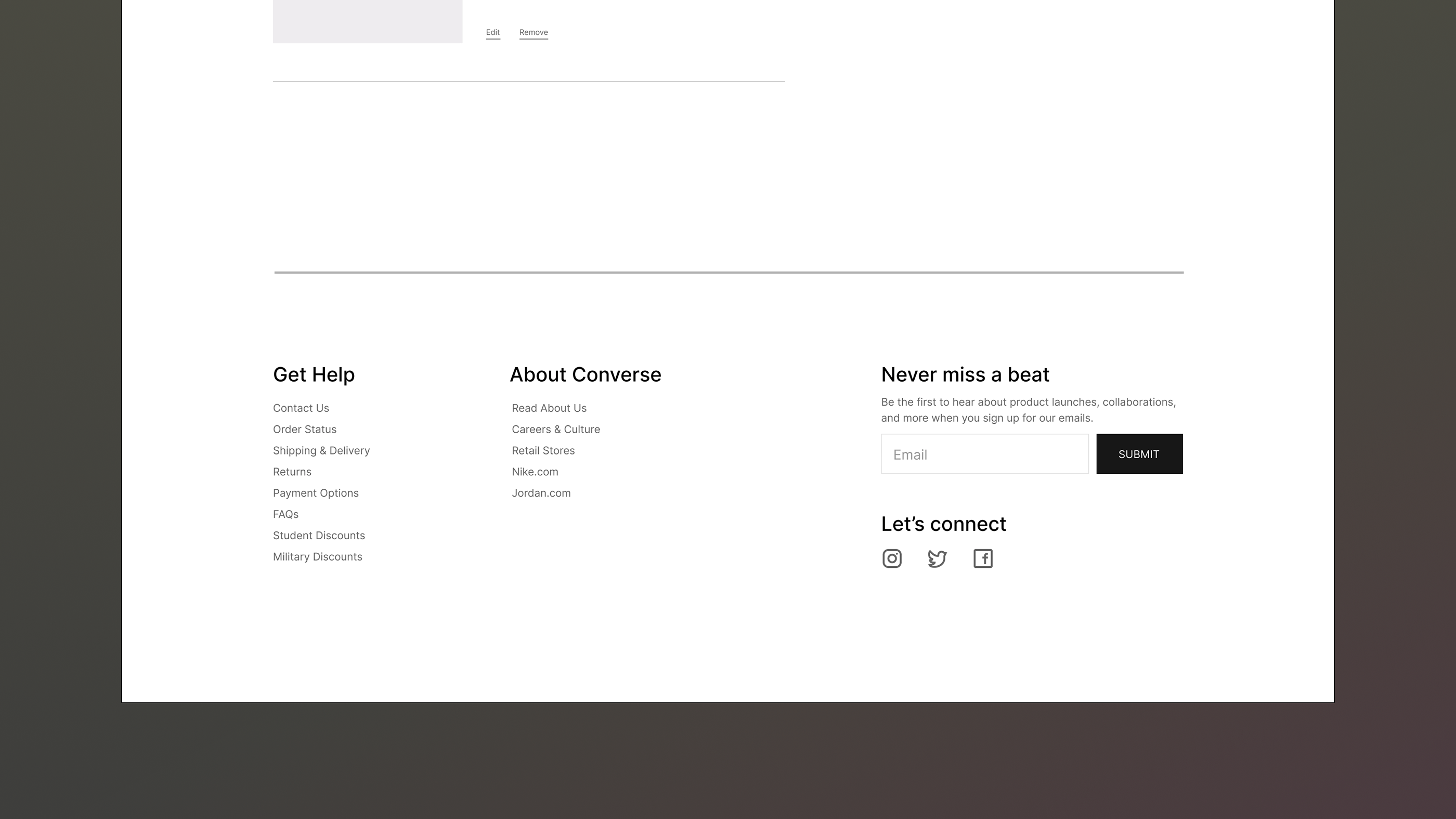 Converse - UX/UI Redesign of Online Shop — Изображение №48 — Интерфейсы на Dprofile