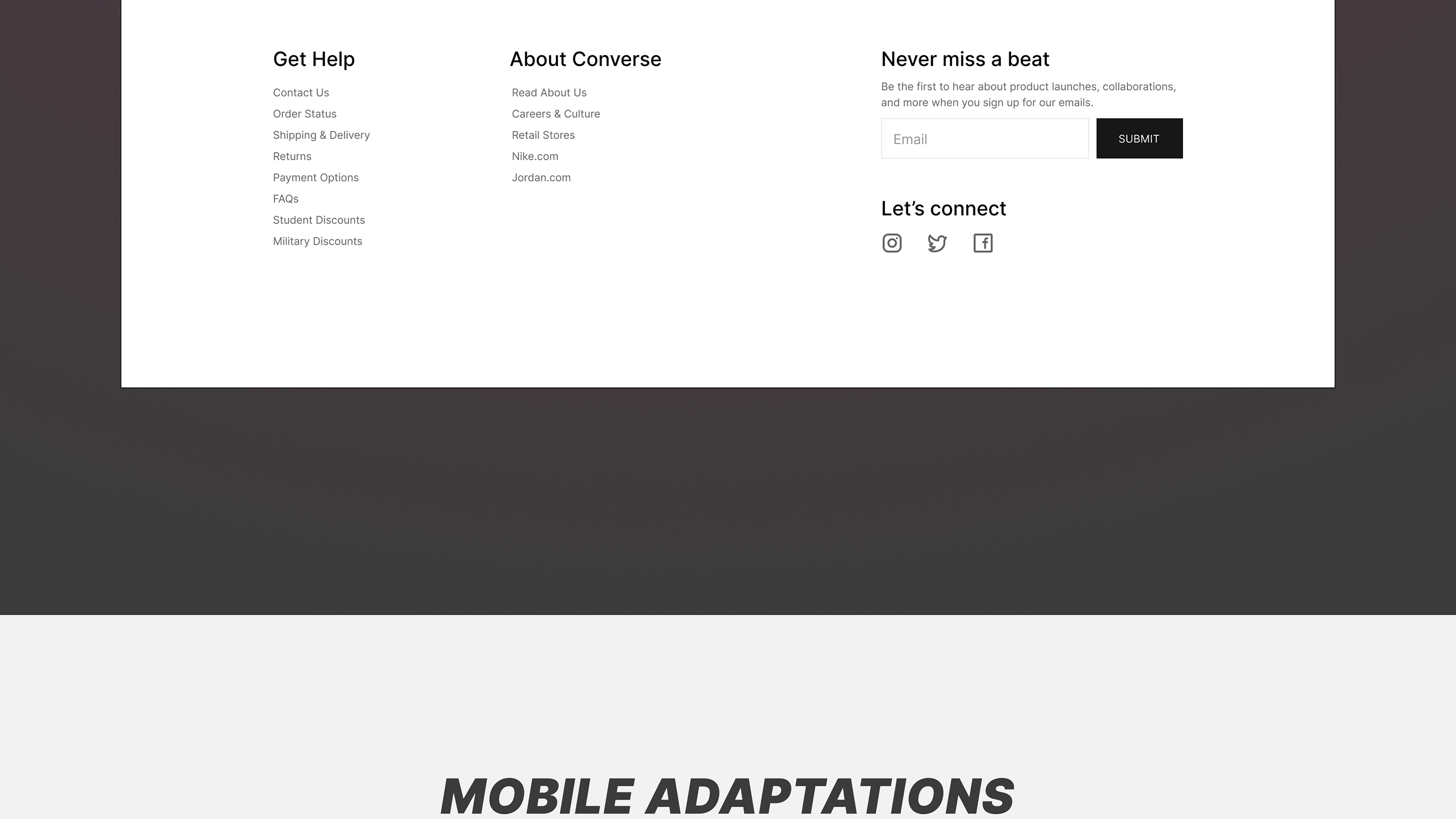 Converse - UX/UI Redesign of Online Shop — Изображение №41 — Интерфейсы на Dprofile