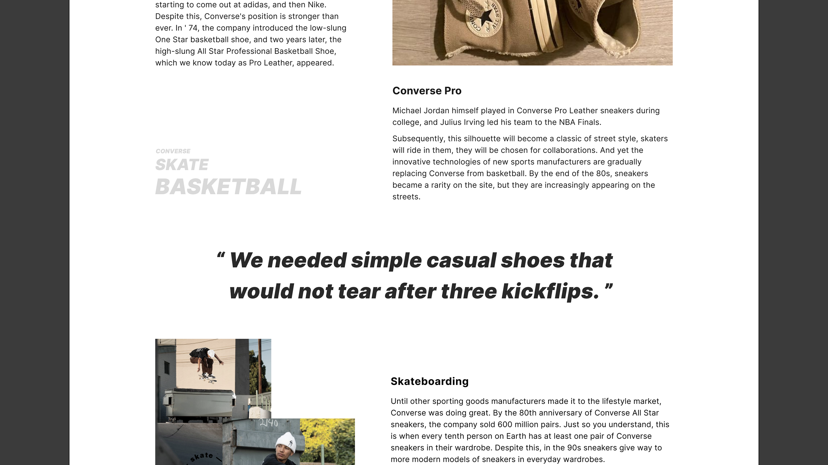 Converse - UX/UI Redesign of Online Shop — Изображение №20 — Интерфейсы на Dprofile
