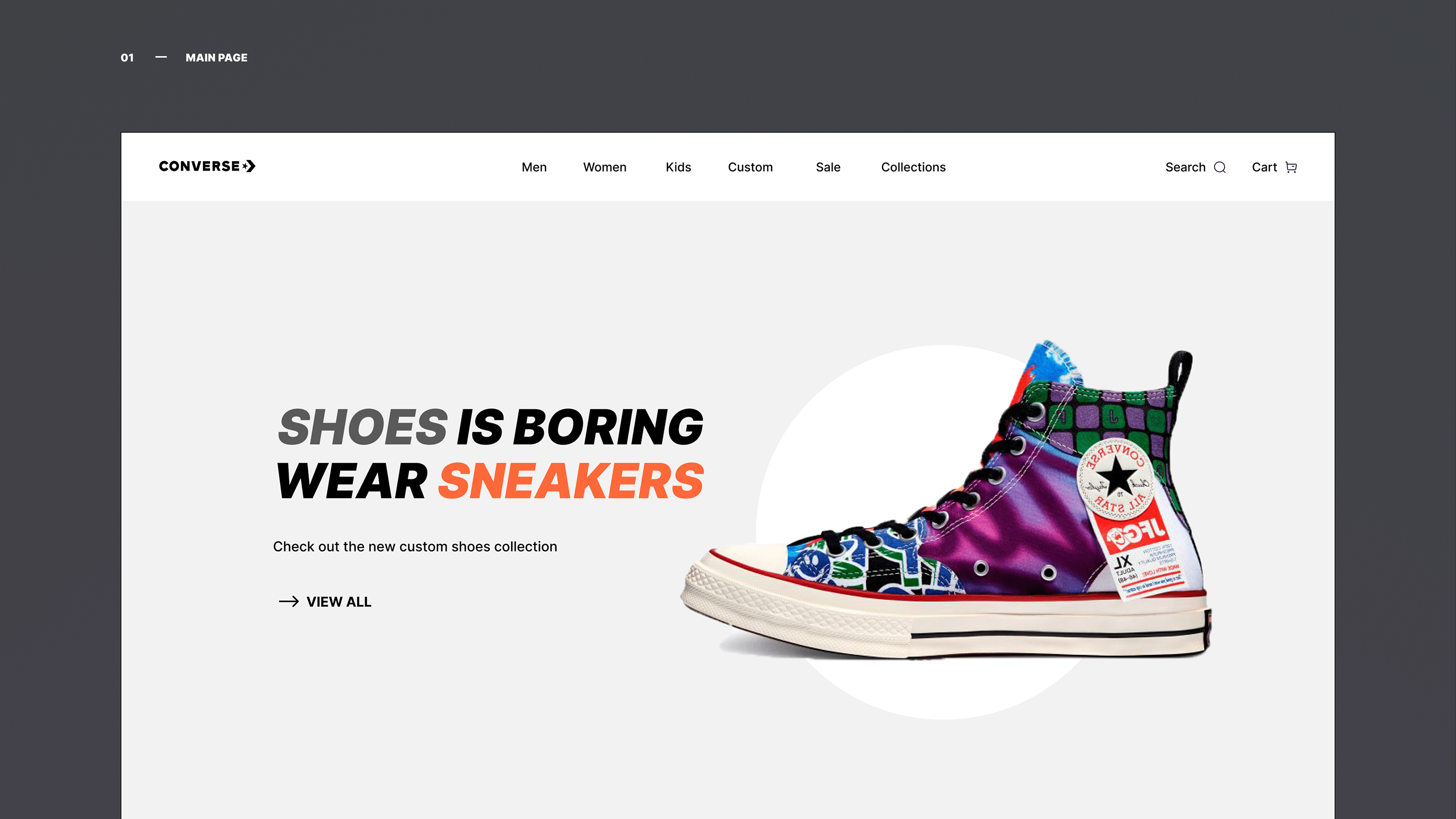 Converse - UX/UI Redesign of Online Shop — Изображение №2 — Интерфейсы на Dprofile