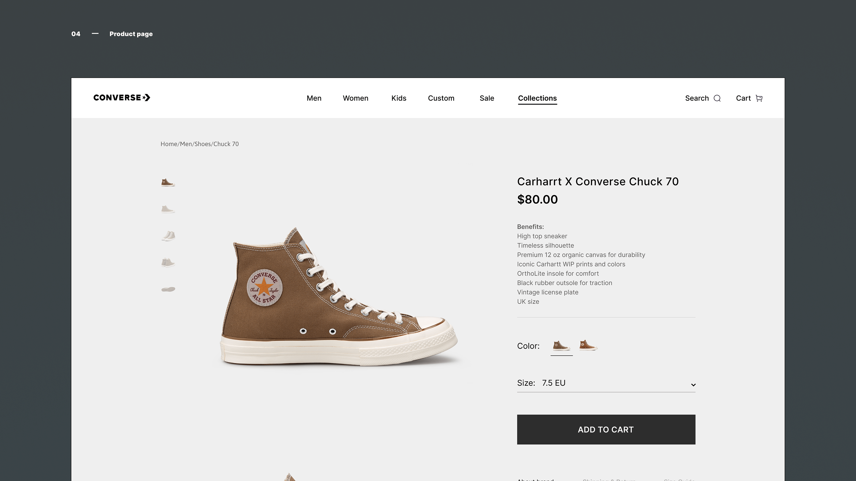 Converse - UX/UI Redesign of Online Shop — Изображение №37 — Интерфейсы на Dprofile