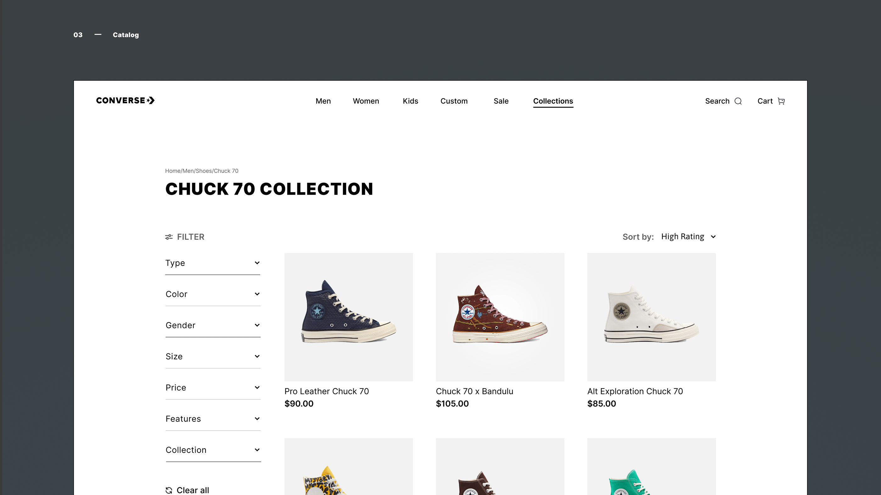 Converse - UX/UI Redesign of Online Shop — Изображение №30 — Интерфейсы на Dprofile