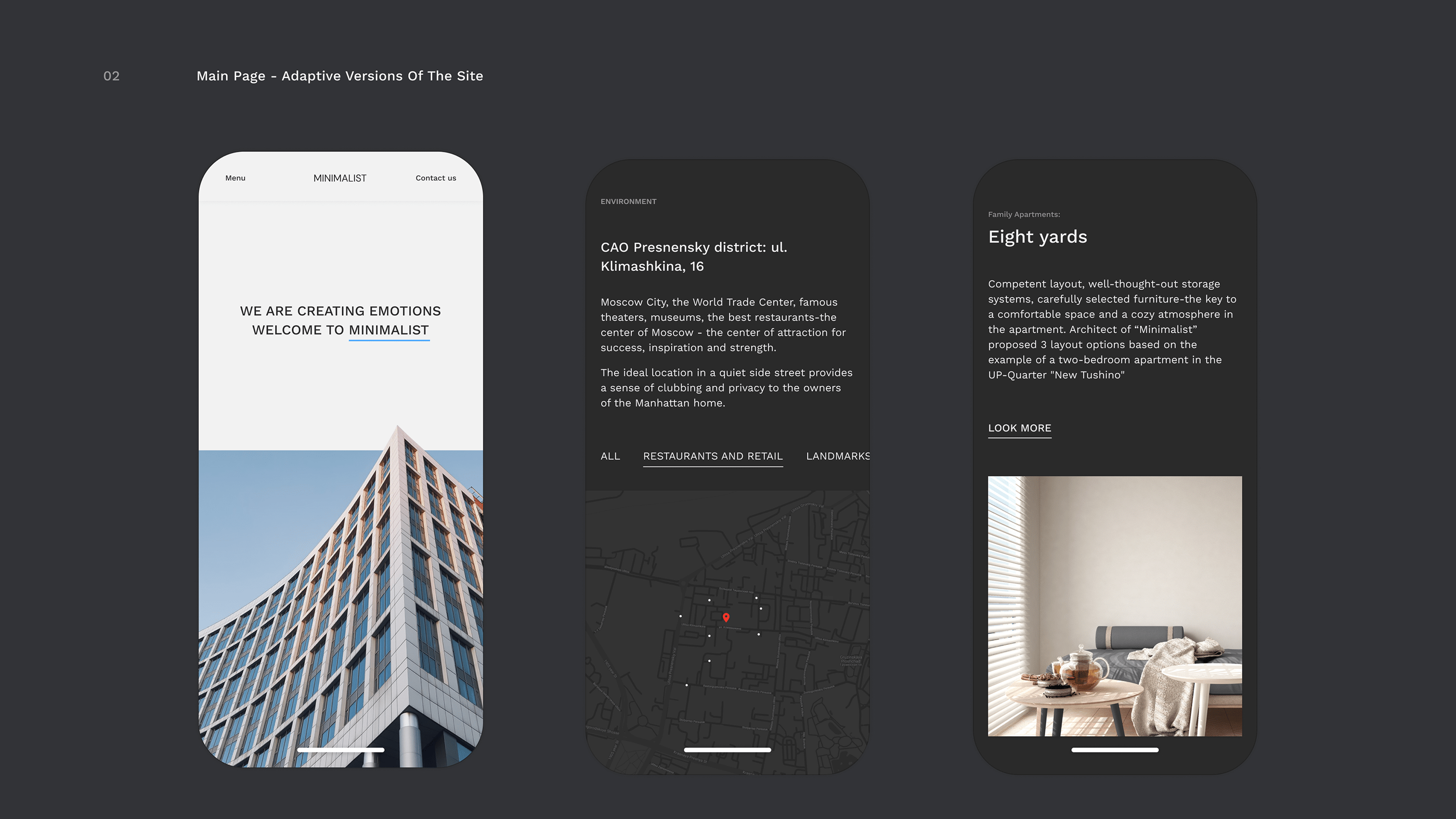 Minimalist - real estate project — Изображение №18 — Интерфейсы, Анимация на Dprofile