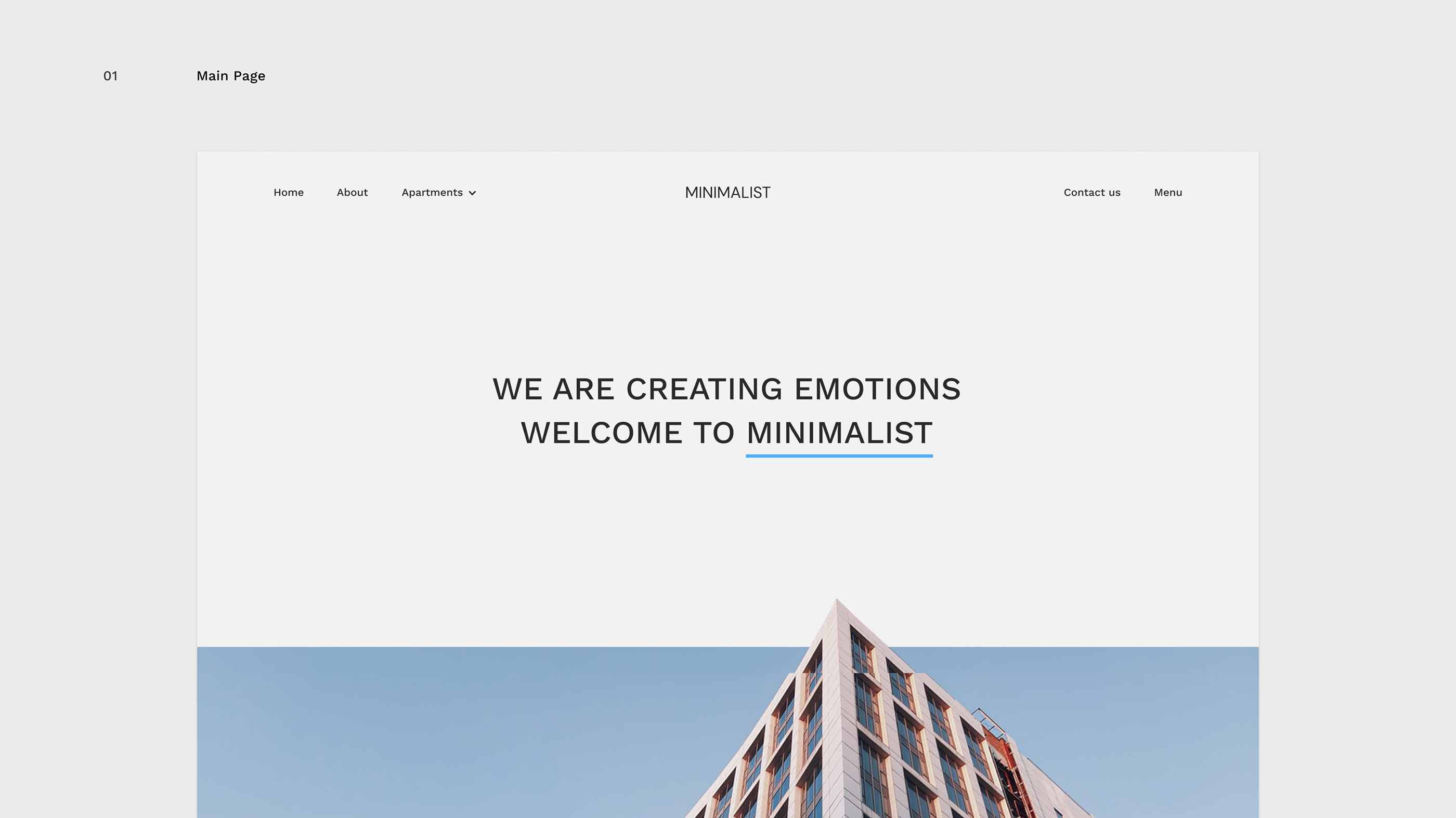 Minimalist - real estate project — Изображение №7 — Интерфейсы, Анимация на Dprofile