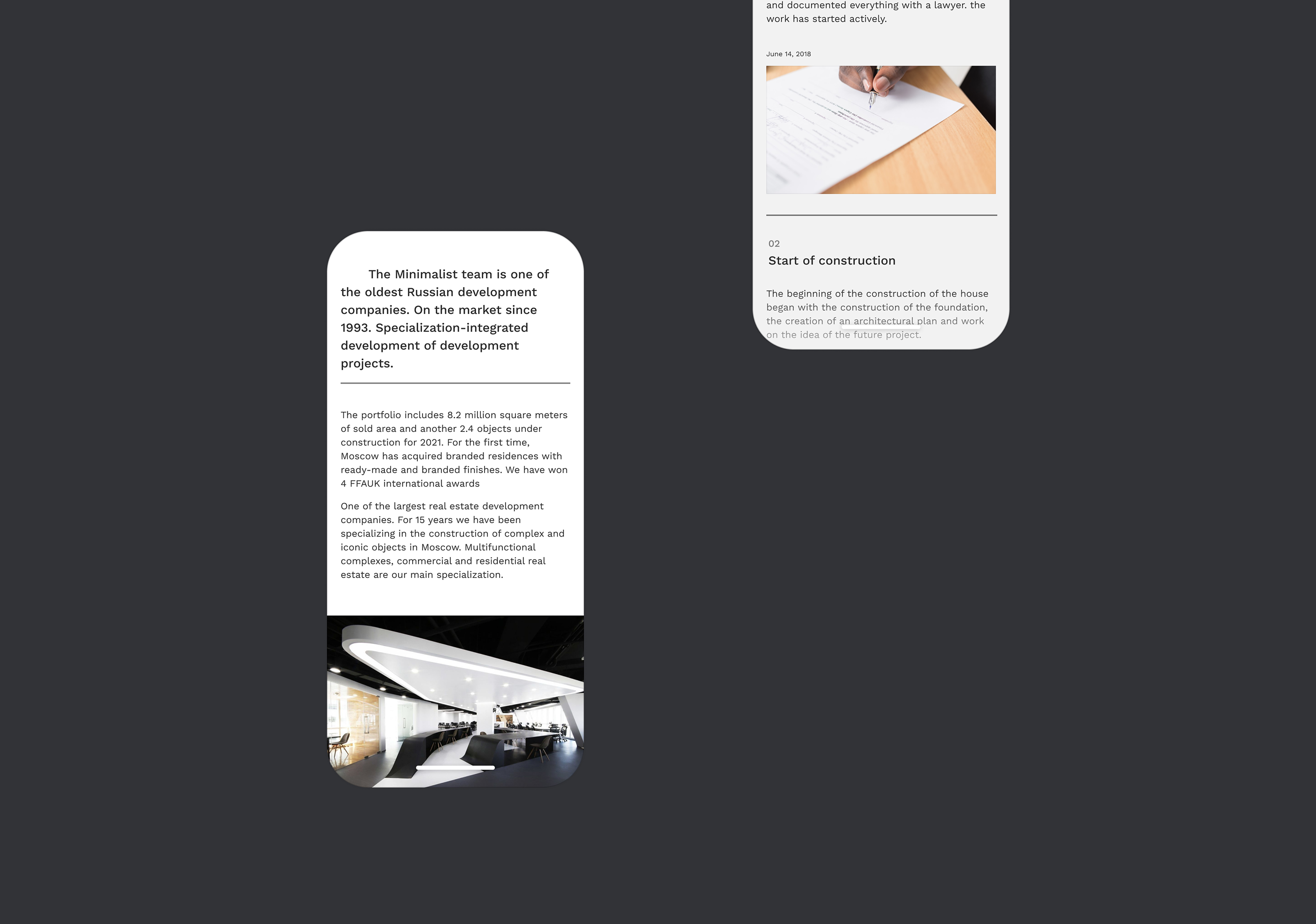 Minimalist - real estate project — Изображение №31 — Интерфейсы, Анимация на Dprofile