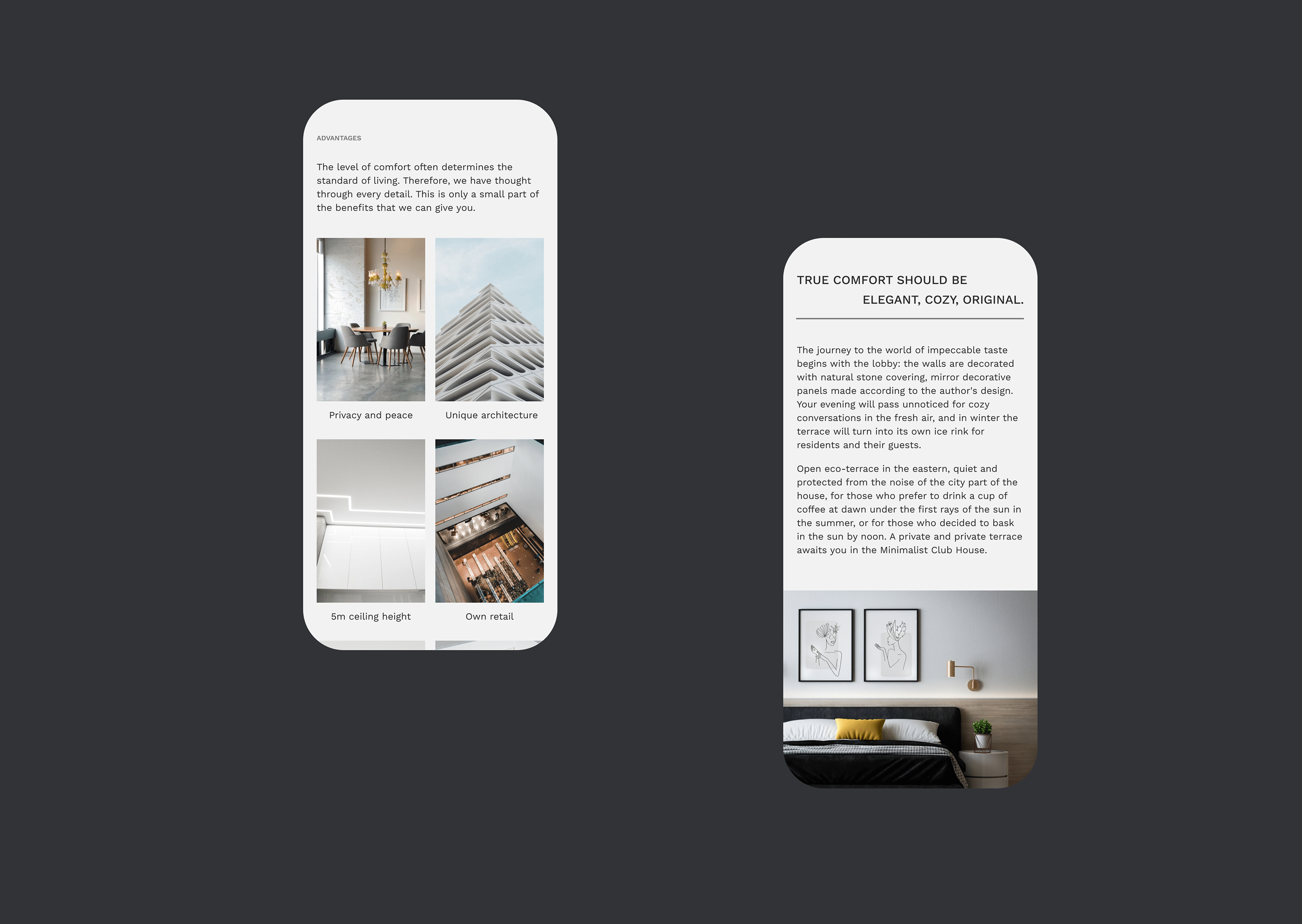 Minimalist - real estate project — Изображение №43 — Интерфейсы, Анимация на Dprofile