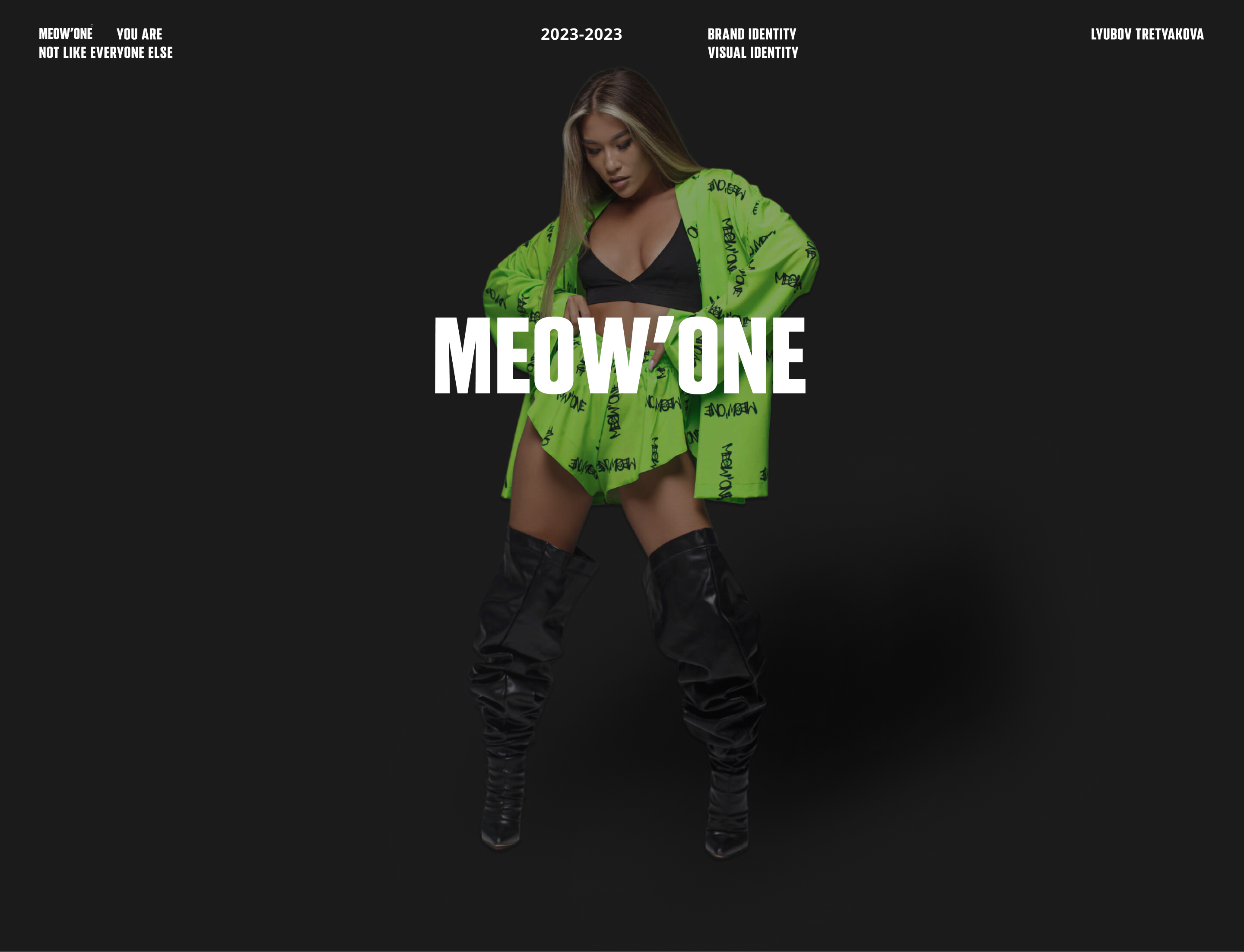 MEOW'ONE | бренд одежды — Изображение №1 — Брендинг, Маркетинг на Dprofile