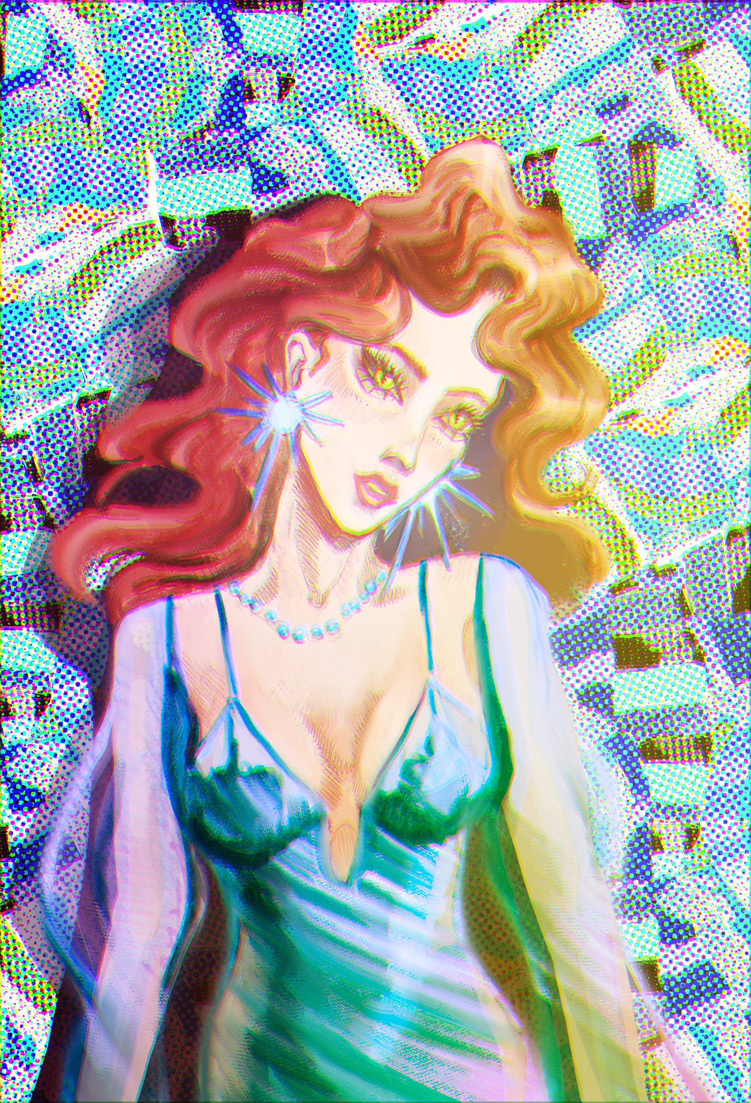 Retro party girl — Изображение №6 — Иллюстрация, Графика на Dprofile