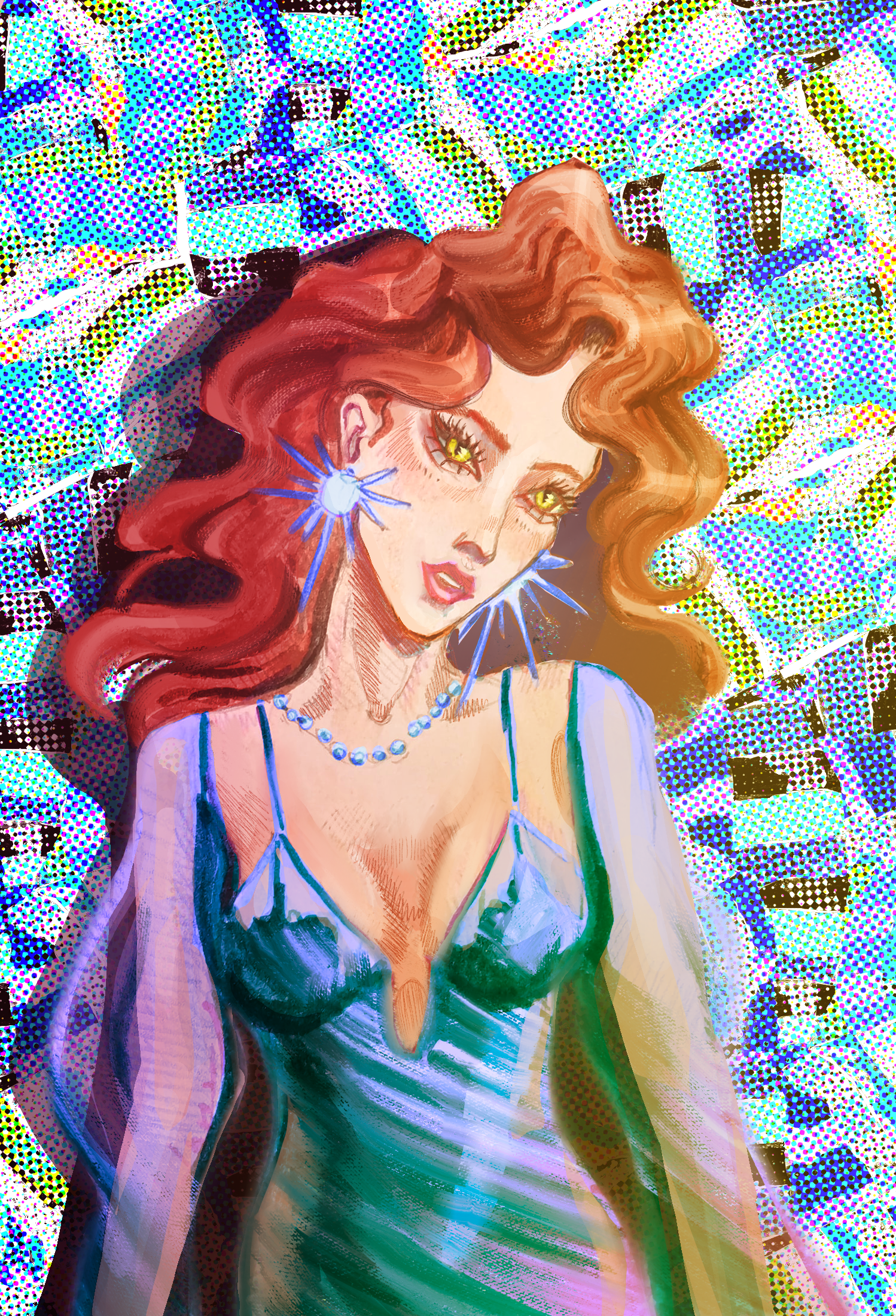 Retro party girl — Изображение №2 — Иллюстрация, Графика на Dprofile