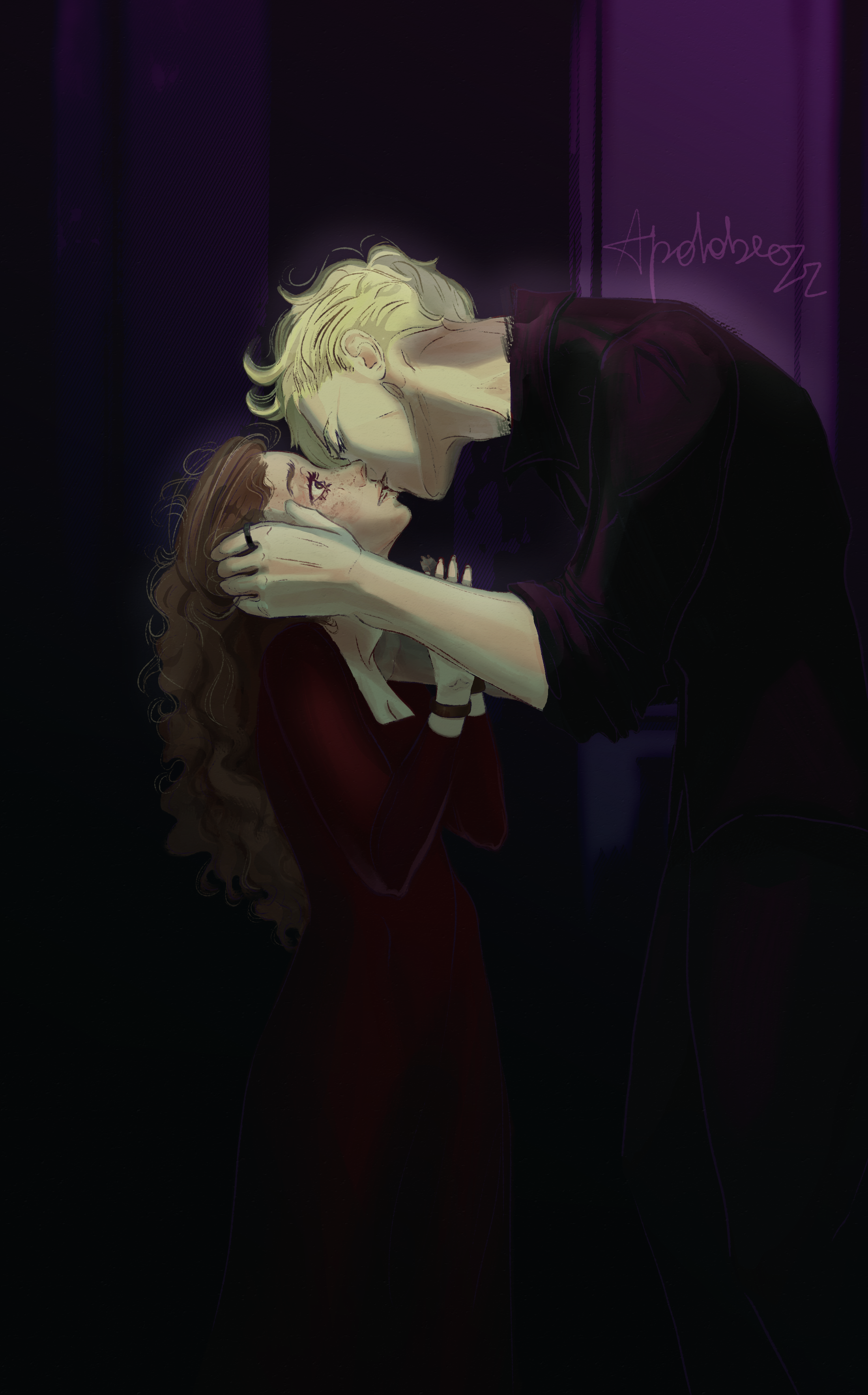 Фанарт по главным героям фанфика "Скованные" — Изображение №5 — Иллюстрация на Dprofile