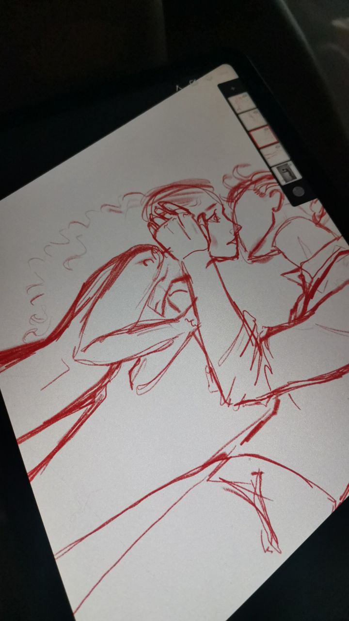 Фанарт по главным героям фанфика "Скованные" — Изображение №1 — Иллюстрация на Dprofile