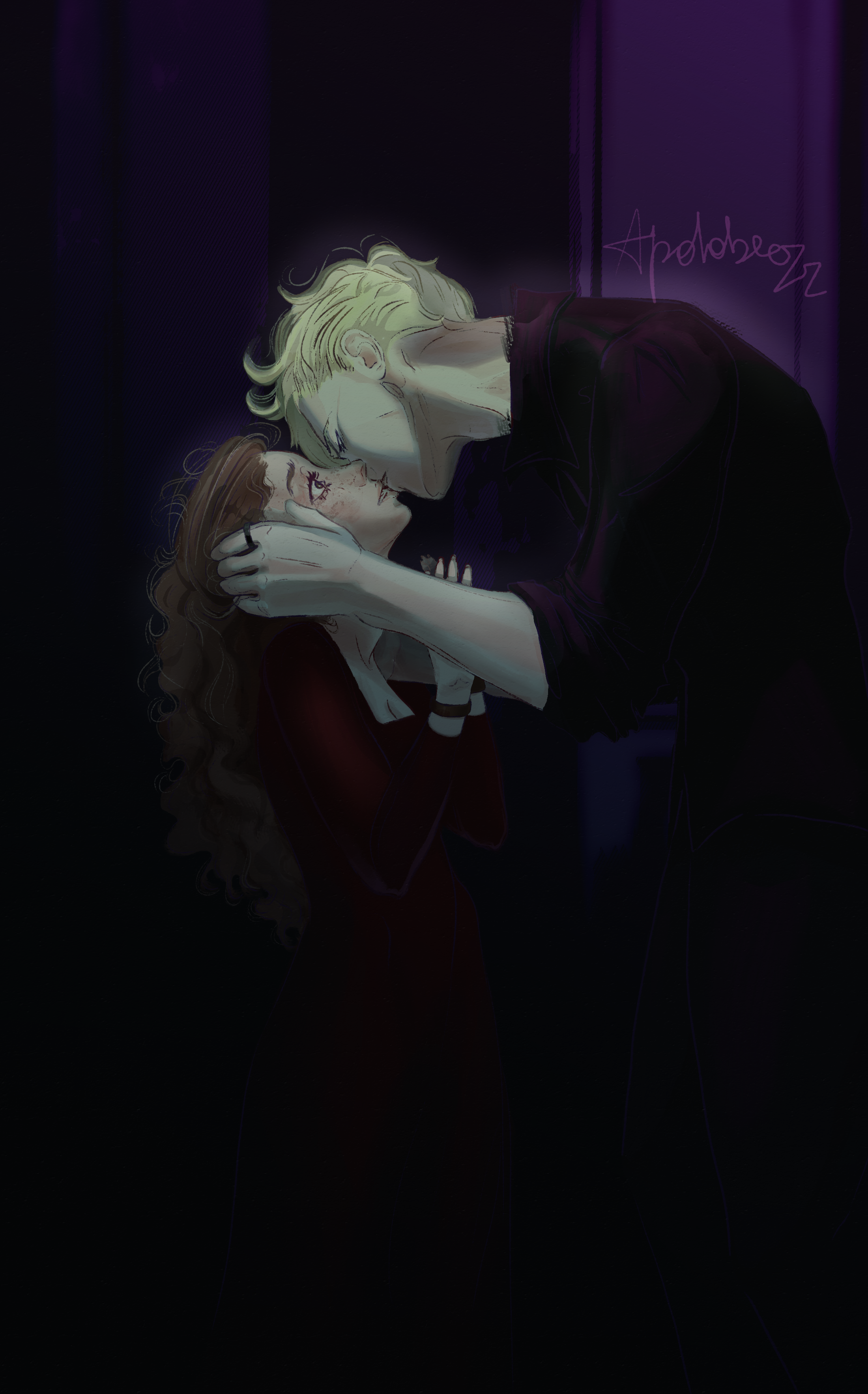 Фанарт по главным героям фанфика "Скованные" — Изображение №4 — Иллюстрация на Dprofile