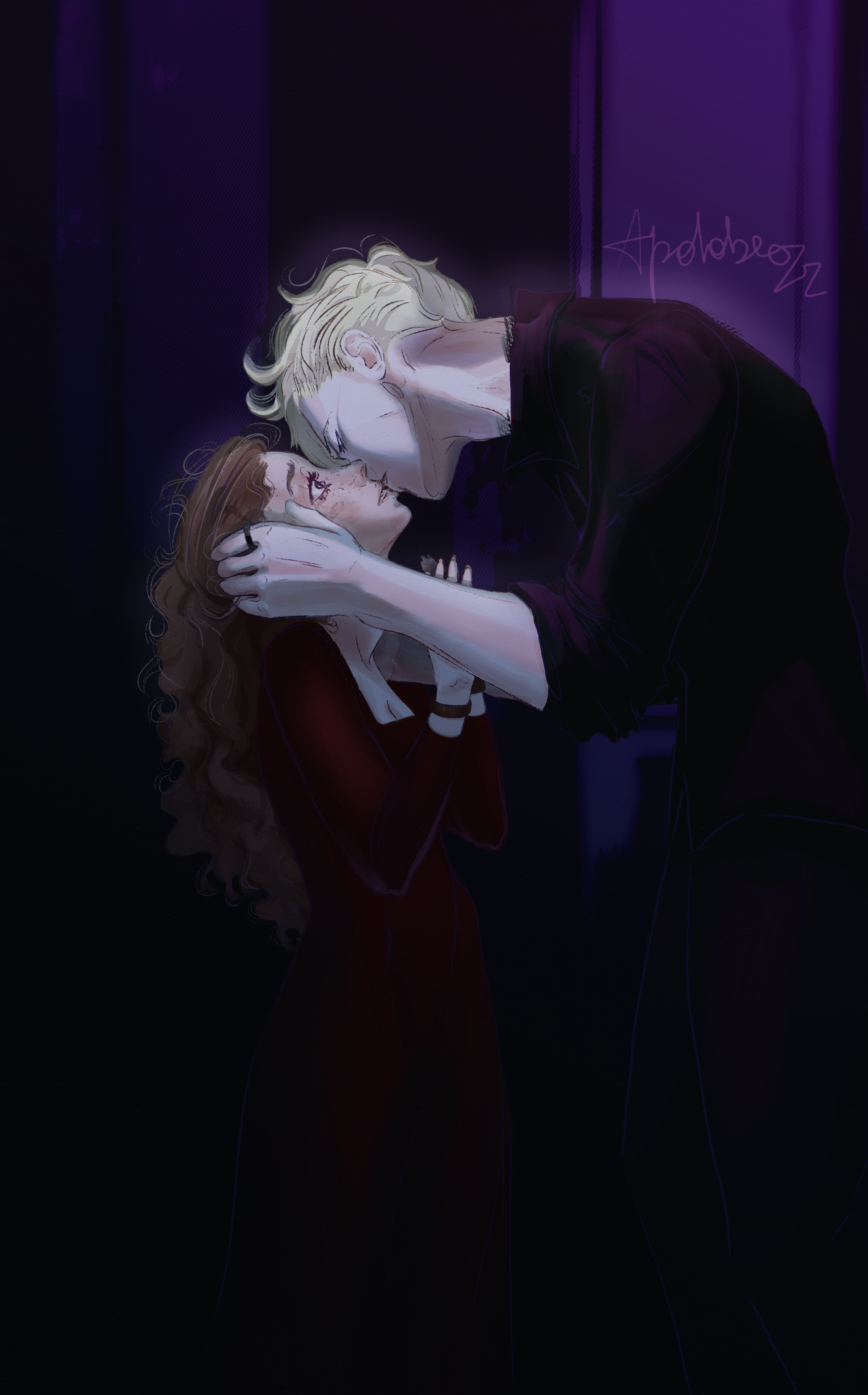 Фанарт по главным героям фанфика "Скованные" — Изображение №6 — Иллюстрация на Dprofile