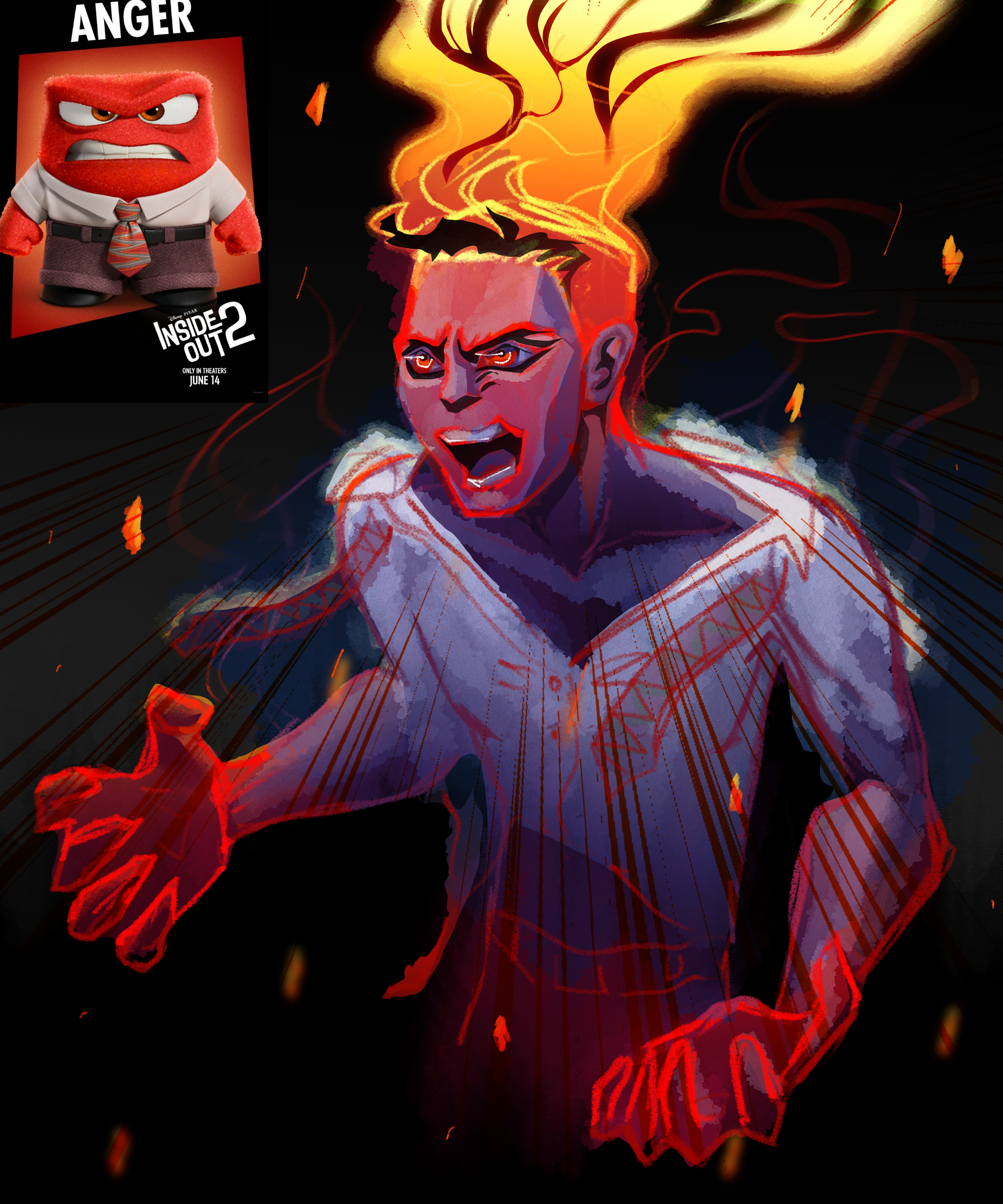 Персонажи из Головоломки 2 в моём стиле — Изображение №8 — Иллюстрация на Dprofile