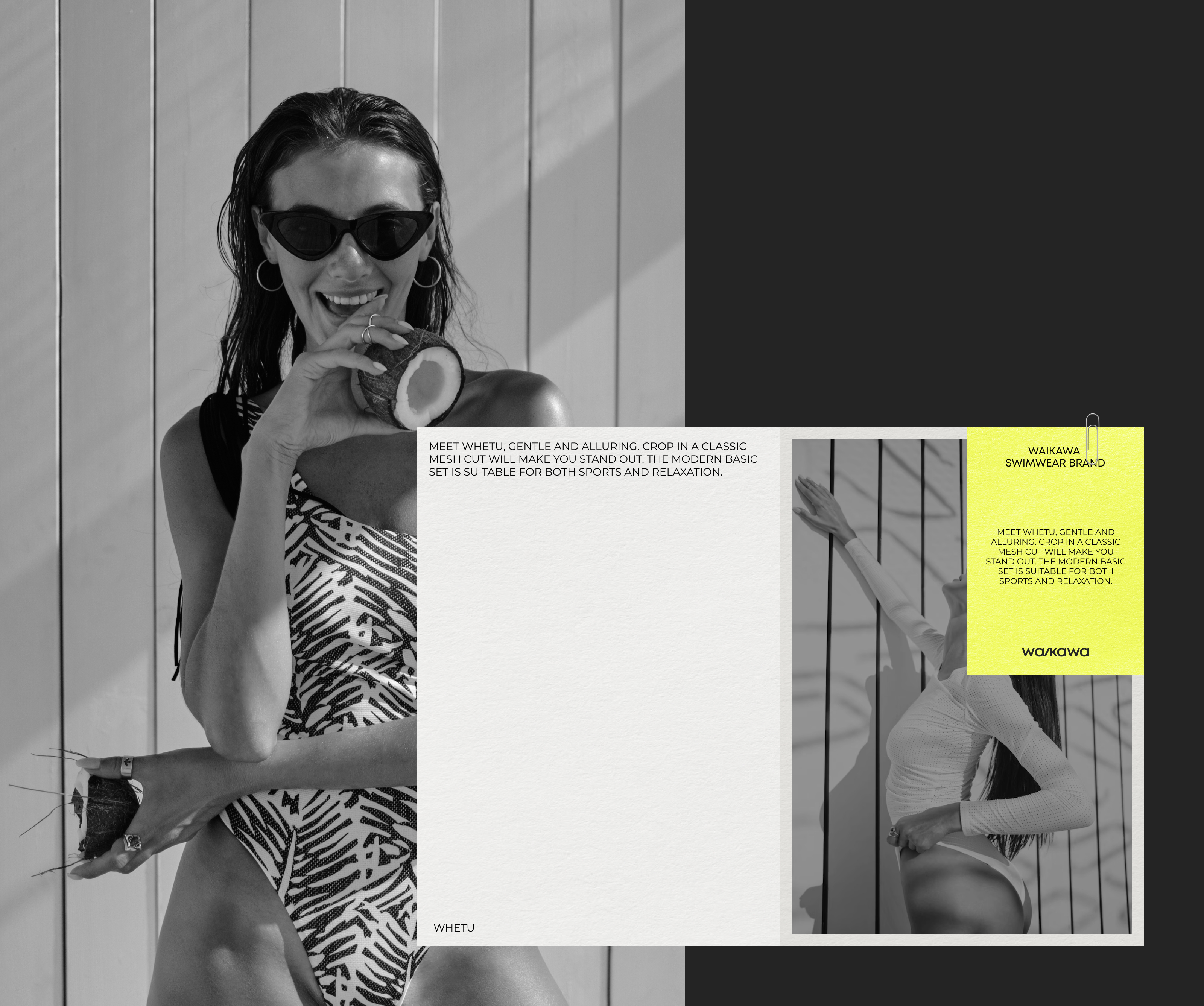 WAIKAWA | Swimwear visual identity — Изображение №13 — Интерфейсы, Брендинг на Dprofile