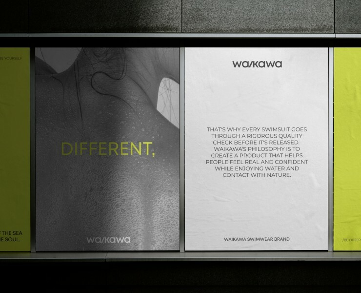 WAIKAWA | Swimwear visual identity — Интерфейсы, Брендинг на Dprofile