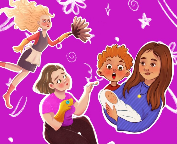 Персонажи мамы — Иллюстрация на Dprofile