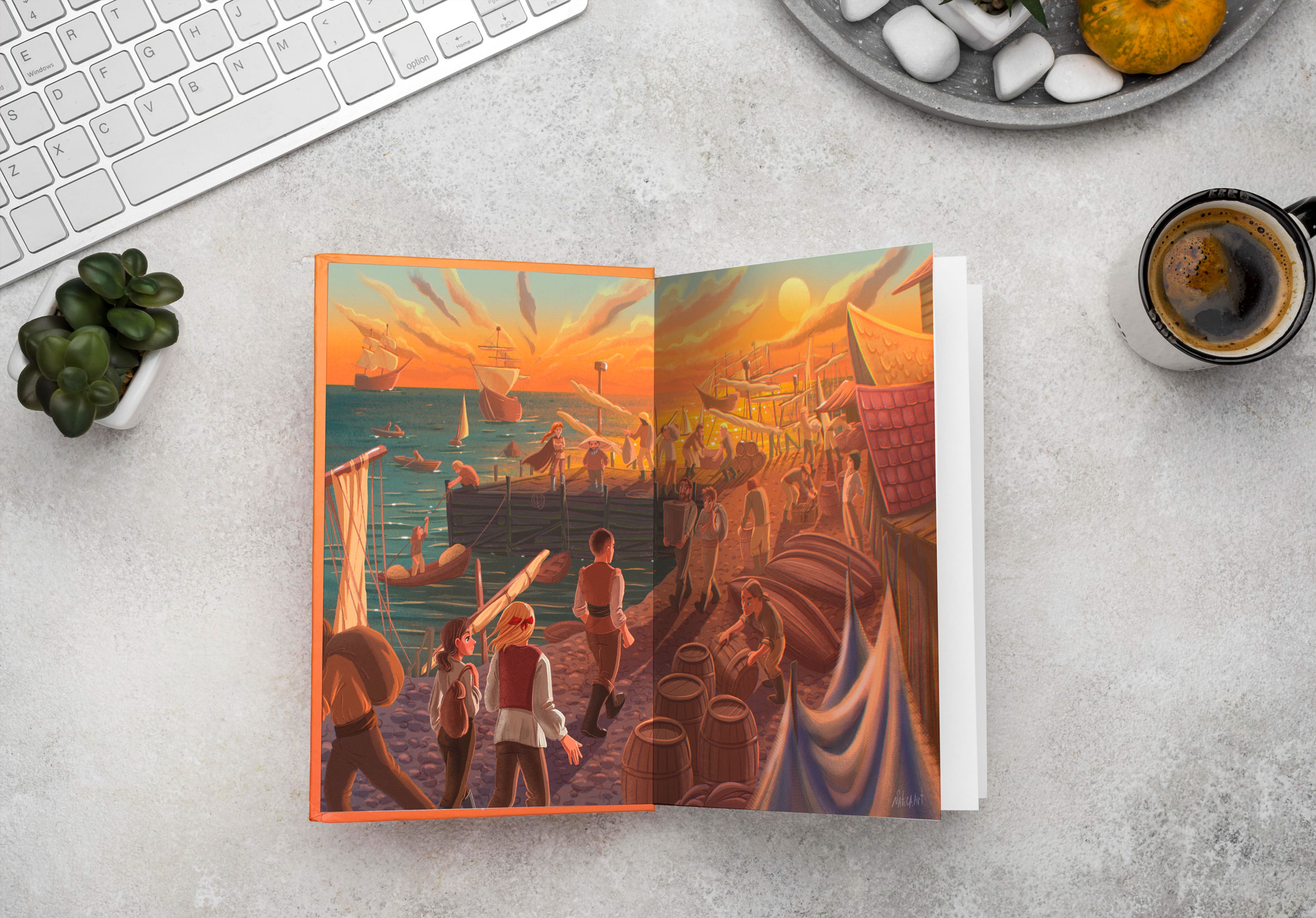 Сюжетные иллюстрации к книге фэнтези "Моя темная королева" — Изображение №9 — Иллюстрация на Dprofile