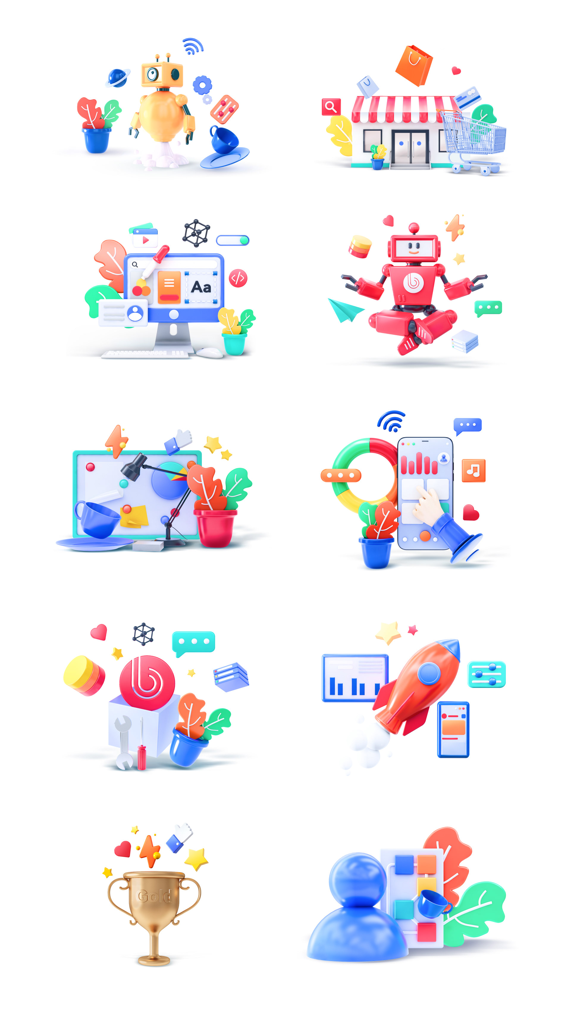3D icon pack — Изображение №3 — Иллюстрация, 3D на Dprofile