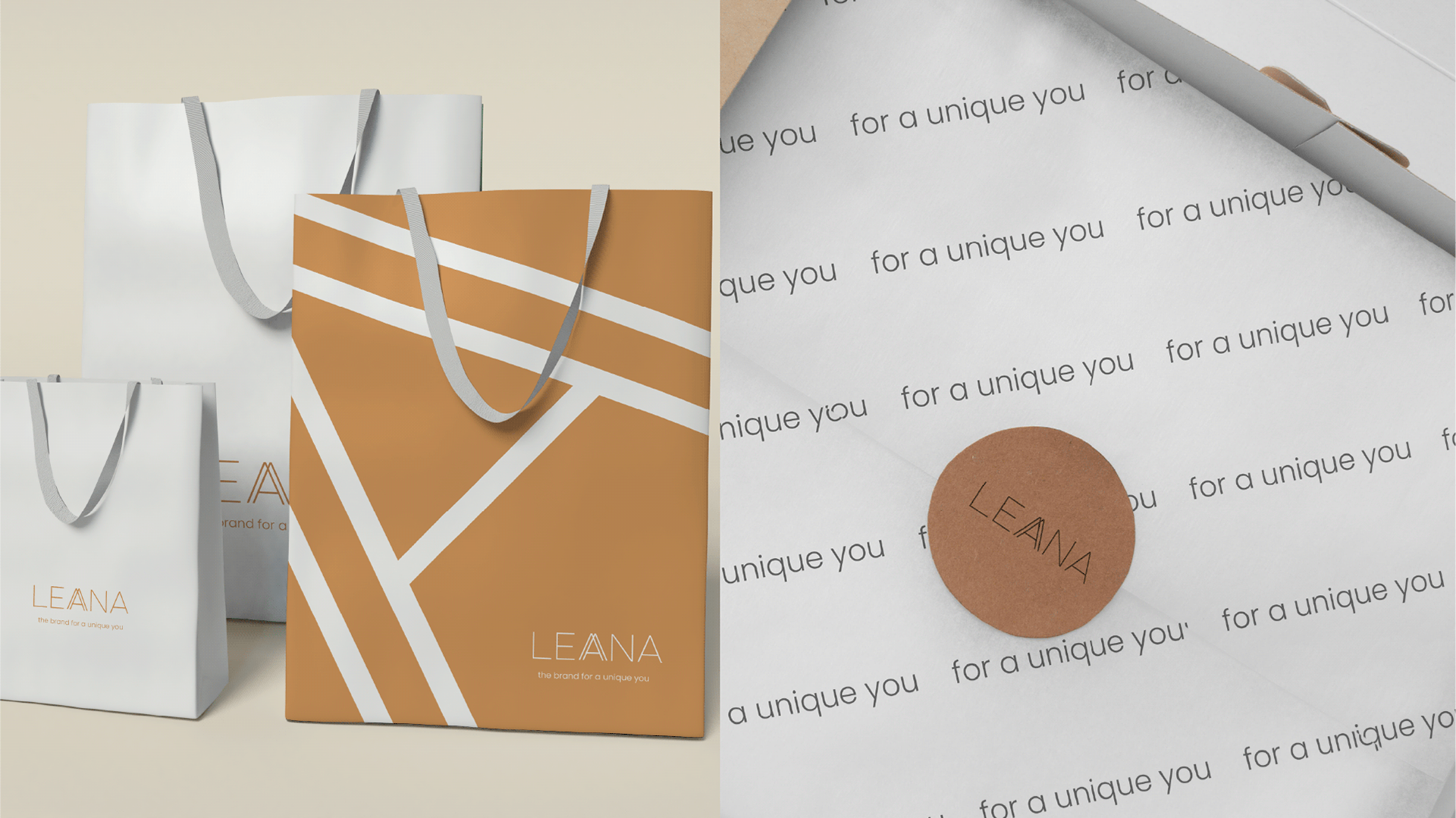 LEANA - women's clothing. Brand identity. — Изображение №4 — Брендинг на Dprofile