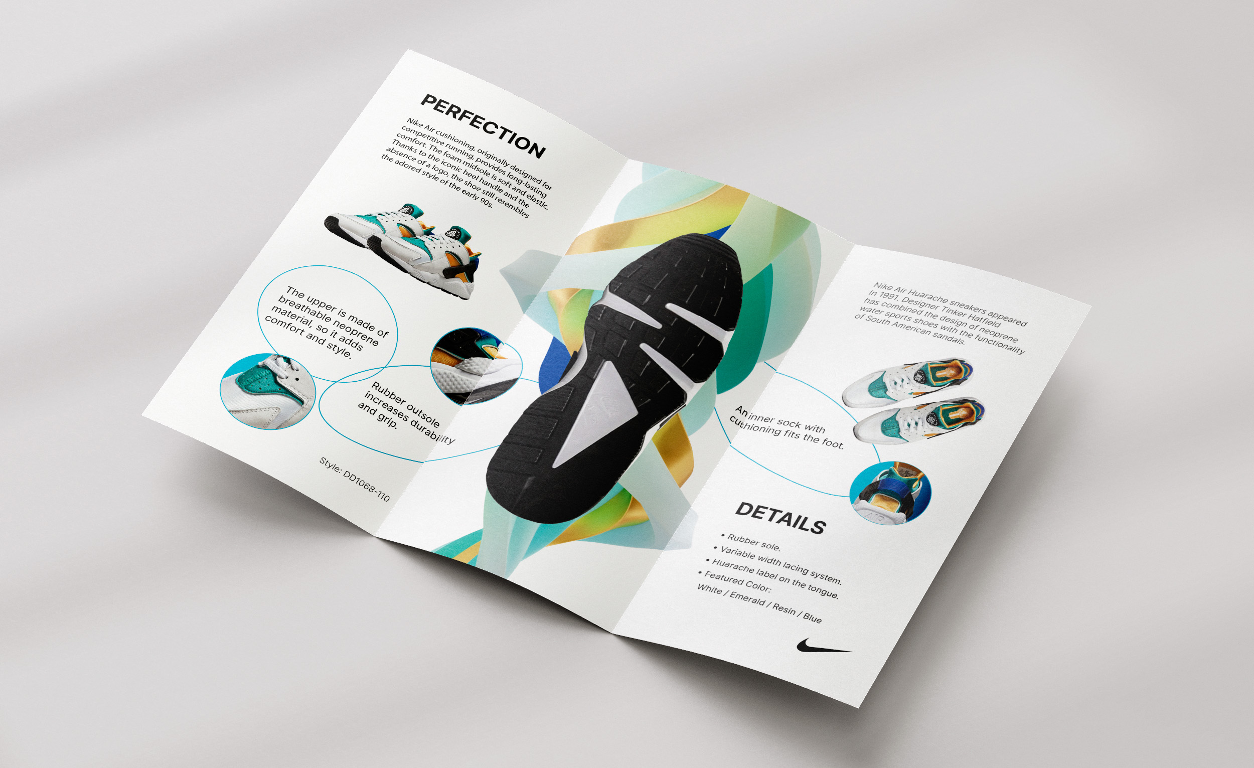 Tree-fold flyer for Nike — Изображение №7 — Графика, Маркетинг на Dprofile