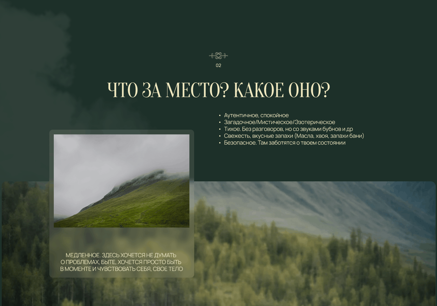 Сайт для спа-комплексе на Алтае "Сила Духа" — Изображение №4 — Интерфейсы на Dprofile