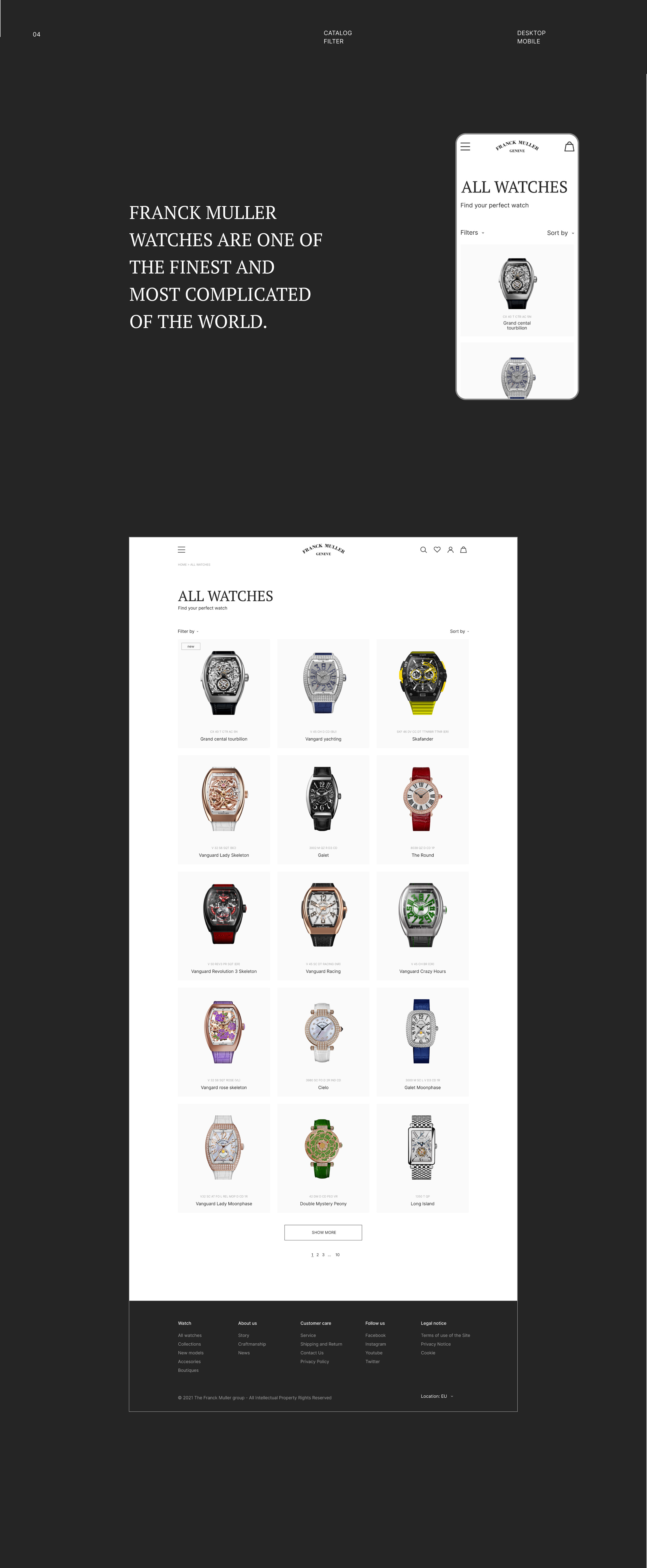 Frank Muller. E-commerce redesign concept — Изображение №5 — Анимация, Интерфейсы на Dprofile