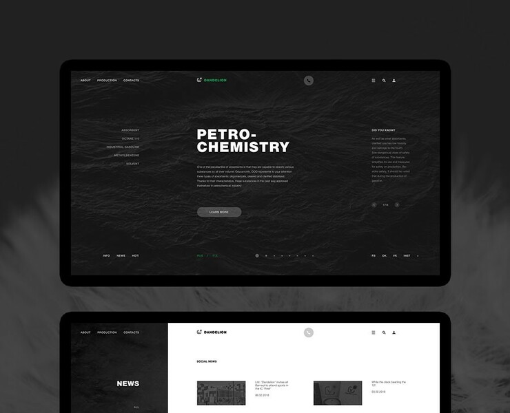 Dandelion — Интерфейсы на Dprofile