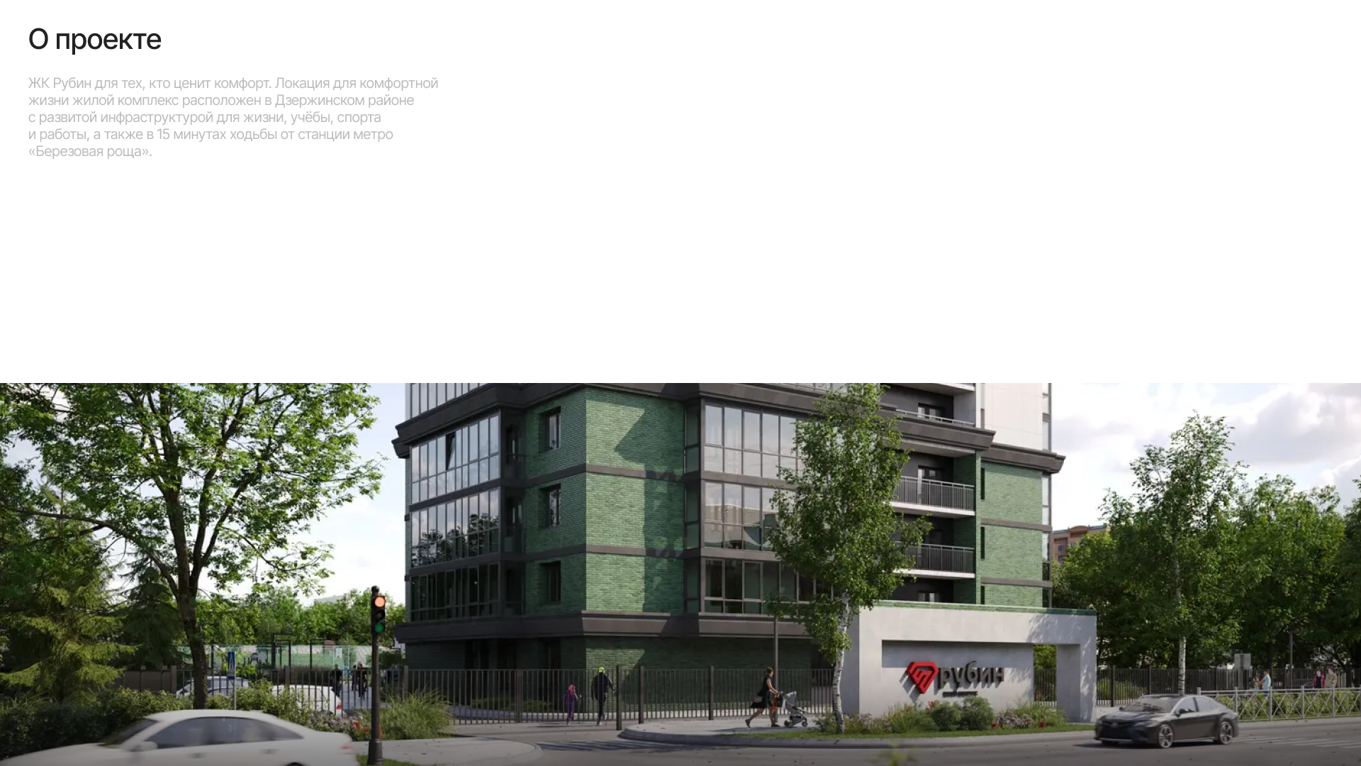 Лендинг для ЖК Рубин — Изображение №2 — Маркетинг, Интерфейсы на Dprofile