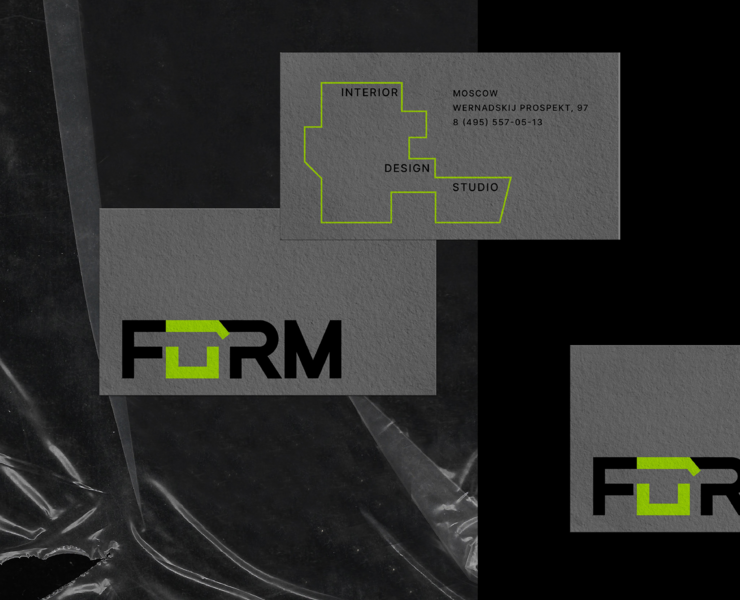 FORM | Interior Design Studio | Brand identity на Dprofile