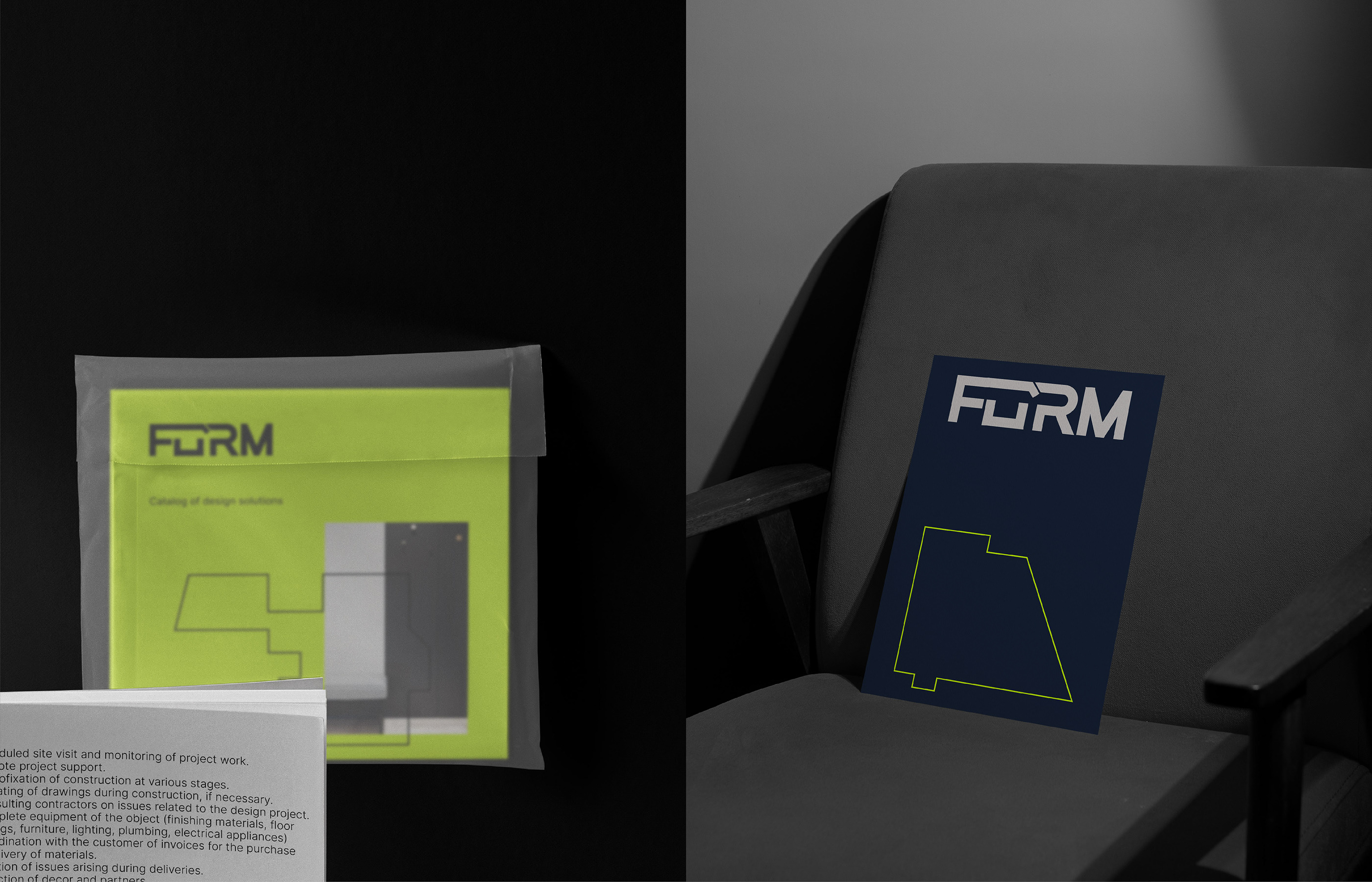 FORM | Interior Design Studio | Brand identity — Изображение №9 — Брендинг, Графика на Dprofile