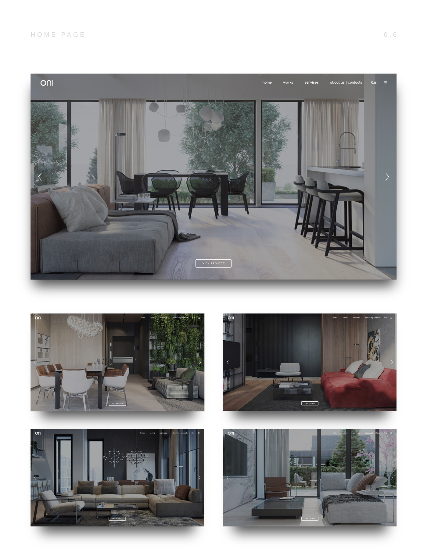 ONI Architects | Студия архитектурного дизайна — Изображение №3 — Интерфейсы, Брендинг на Dprofile