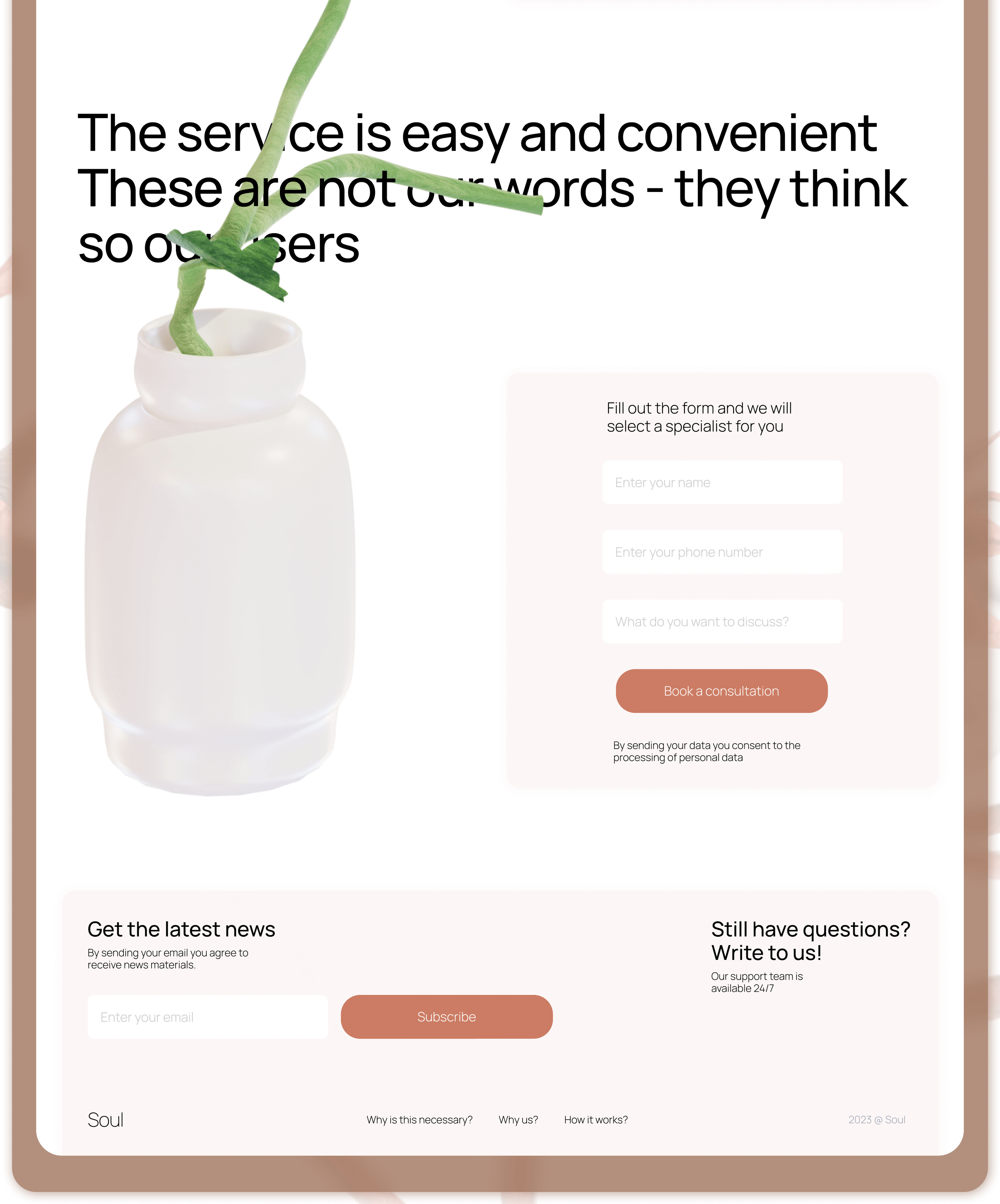 Landing Page | Online psychotherapy service — Изображение №10 — Интерфейсы, 3D на Dprofile