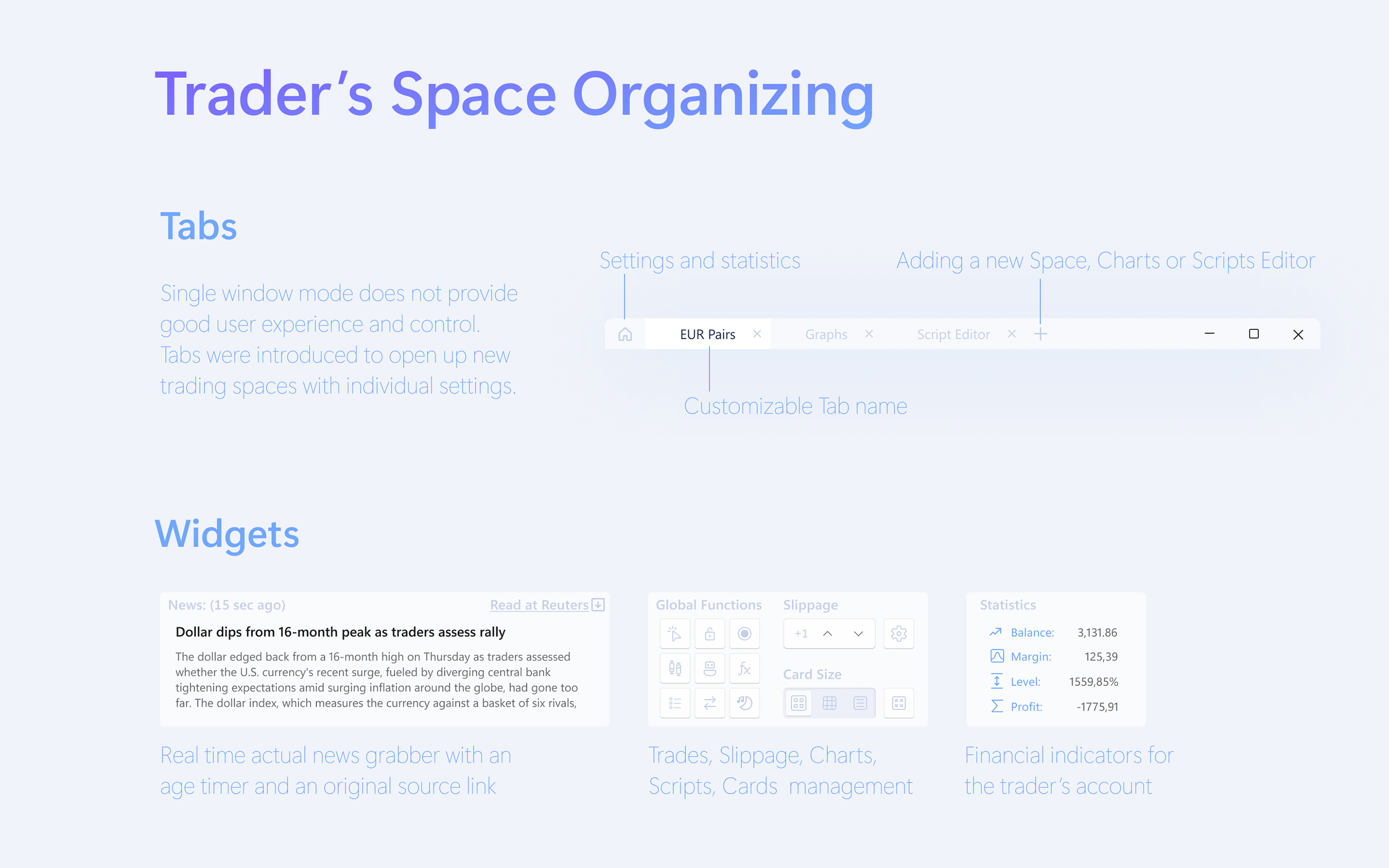 Trading Platform for Windows and Web — Изображение №11 — Интерфейсы на Dprofile