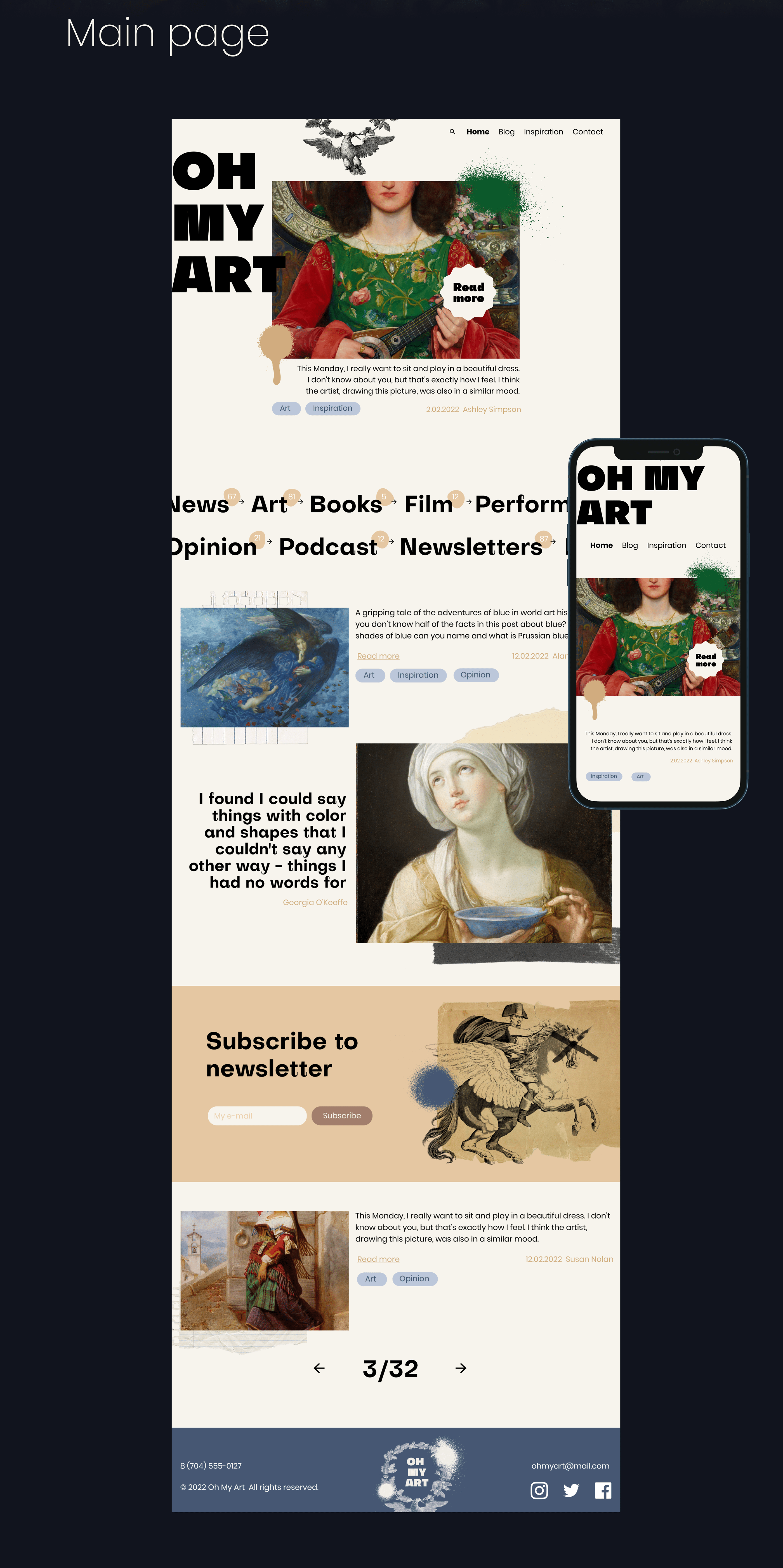 Oh my art! Unusual art blog — Изображение №2 — Интерфейсы на Dprofile