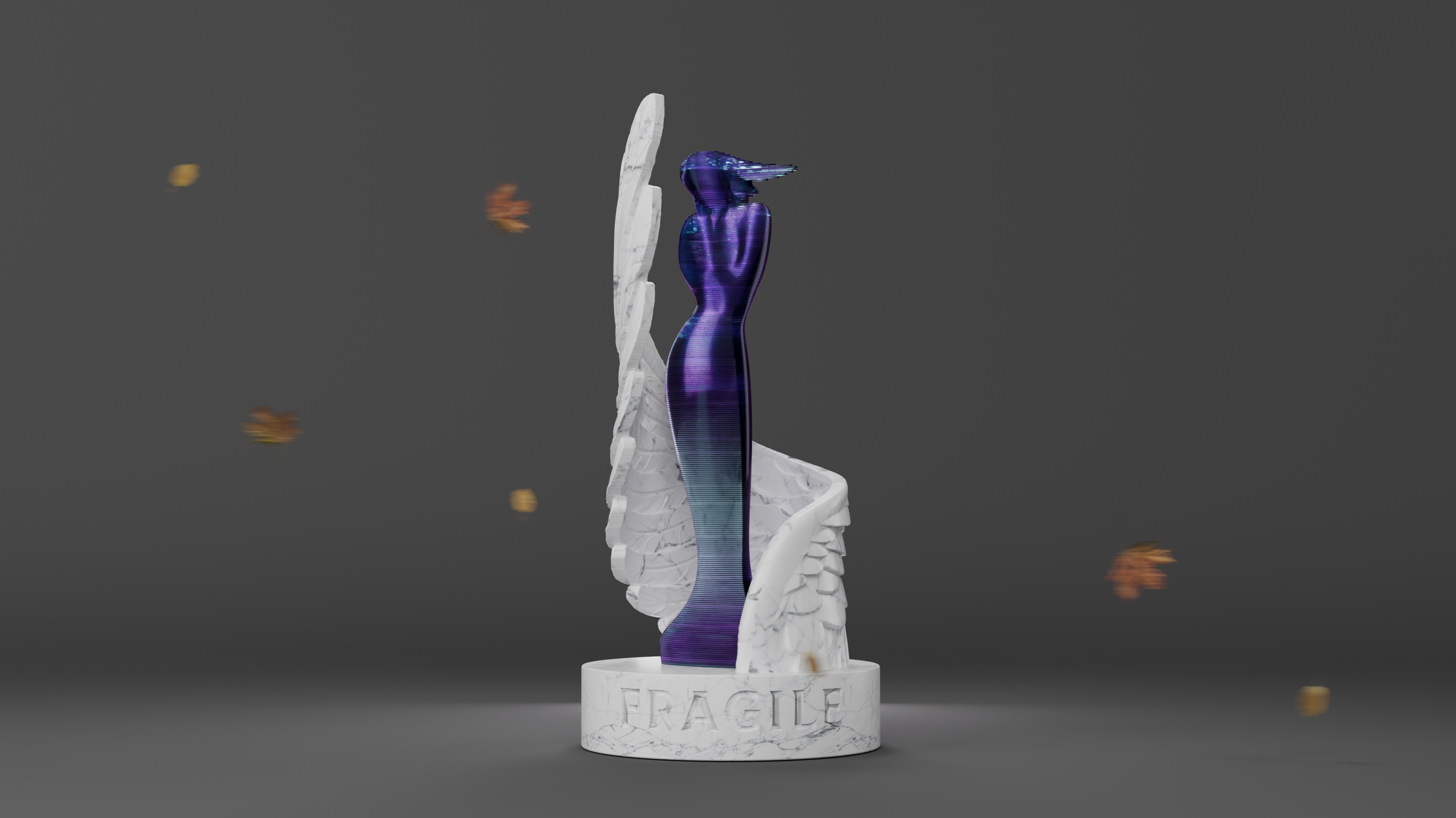 Скульптура, мнмлзм, металл, стекло, мрамор, стеклофибробетон — Изображение №4 — 3D на Dprofile