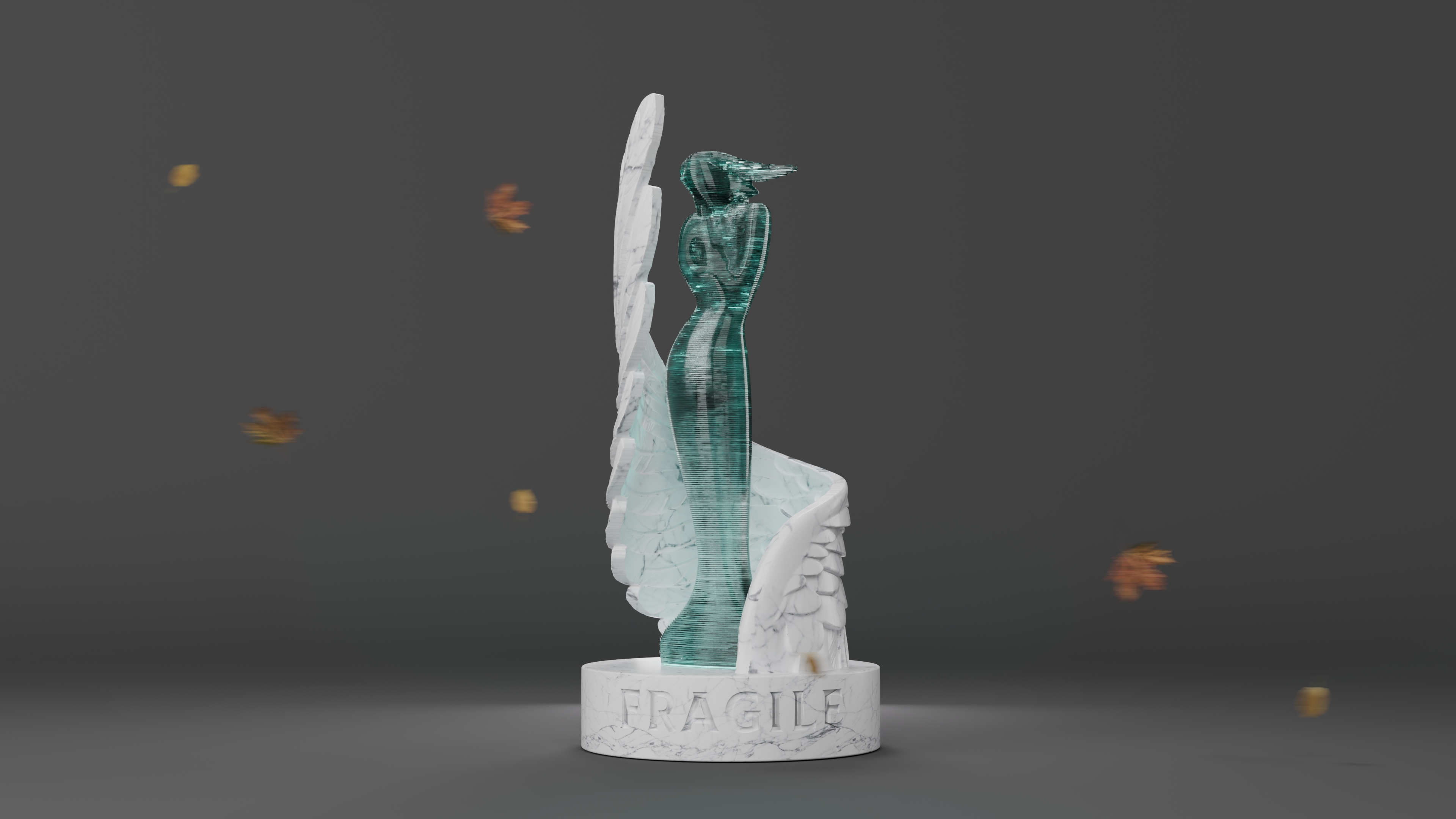 Скульптура, мнмлзм, металл, стекло, мрамор, стеклофибробетон — Изображение №2 — 3D на Dprofile