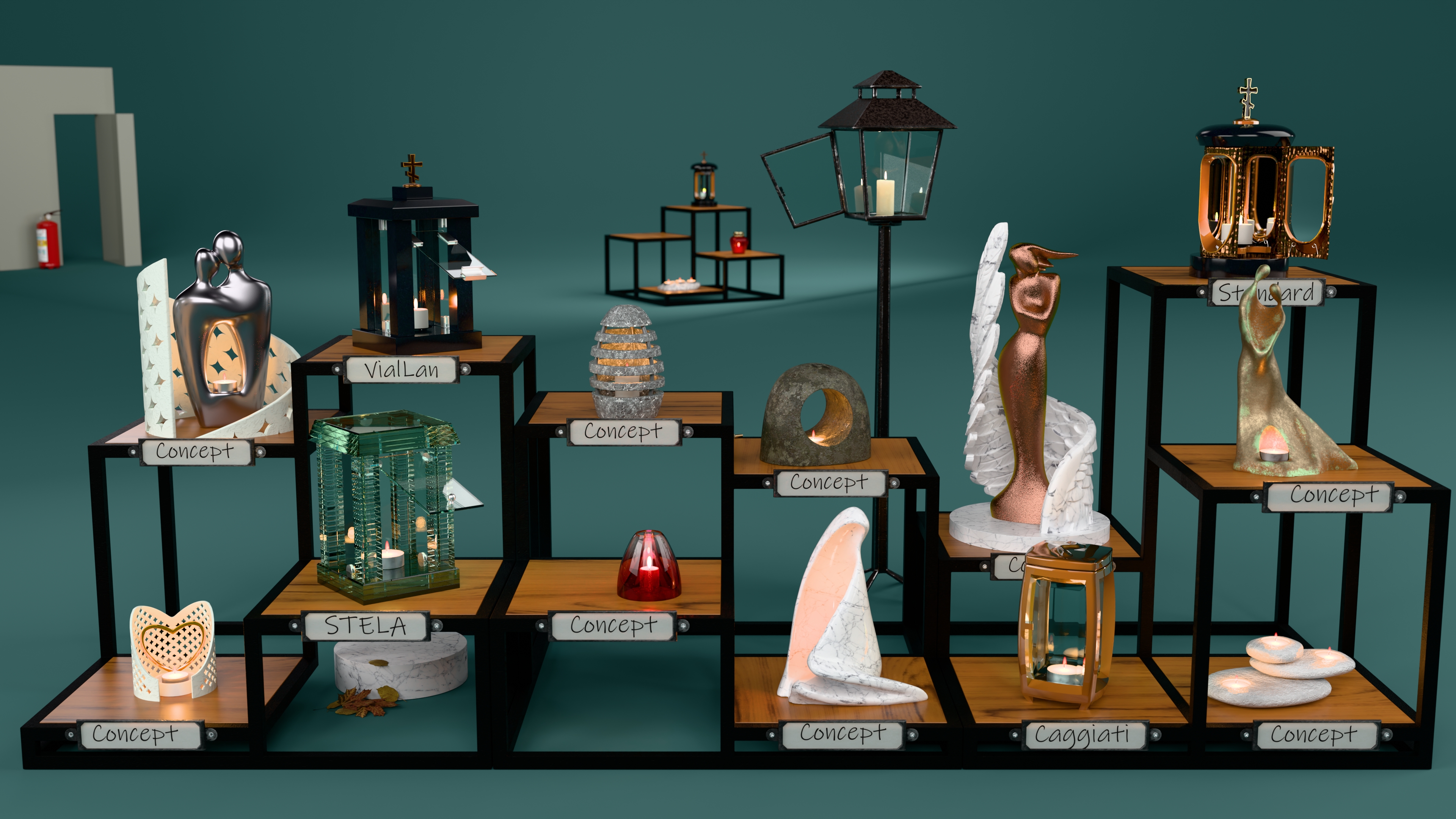 Коллекция 3Д лампад, collection of 3D candle lamps — Изображение №1 — 3D на Dprofile