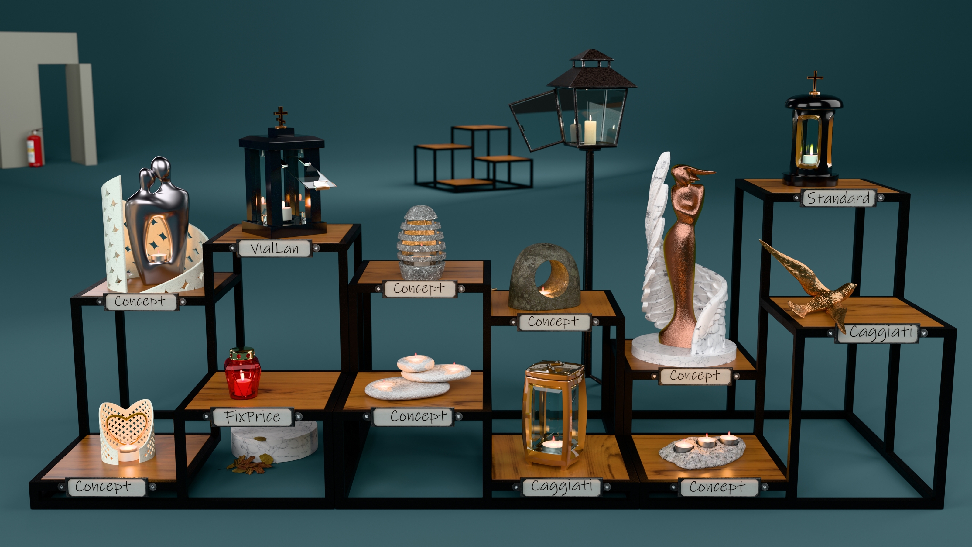 Коллекция 3Д лампад, collection of 3D candle lamps — Изображение №5 — 3D на Dprofile