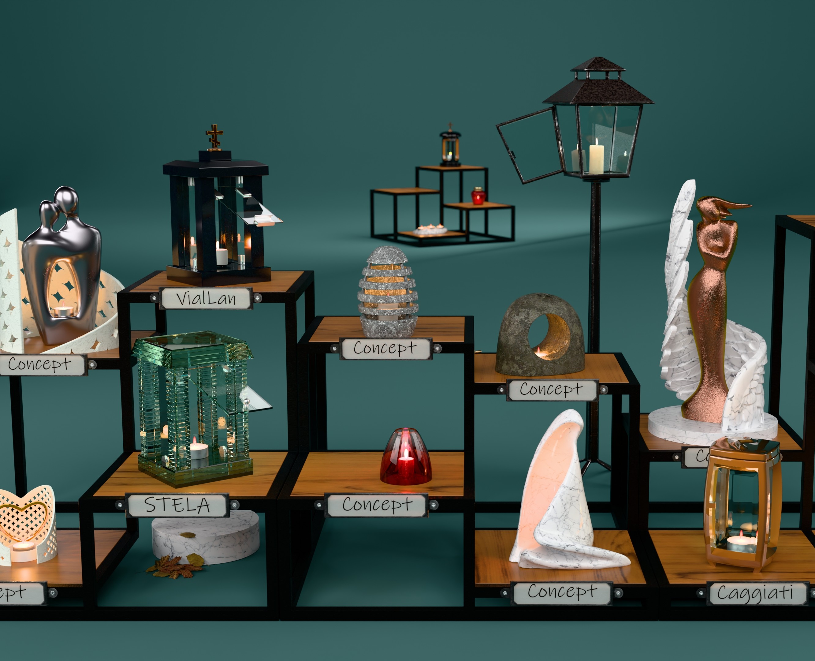 Коллекция 3Д лампад, collection of 3D candle lamps — 3D на Dprofile