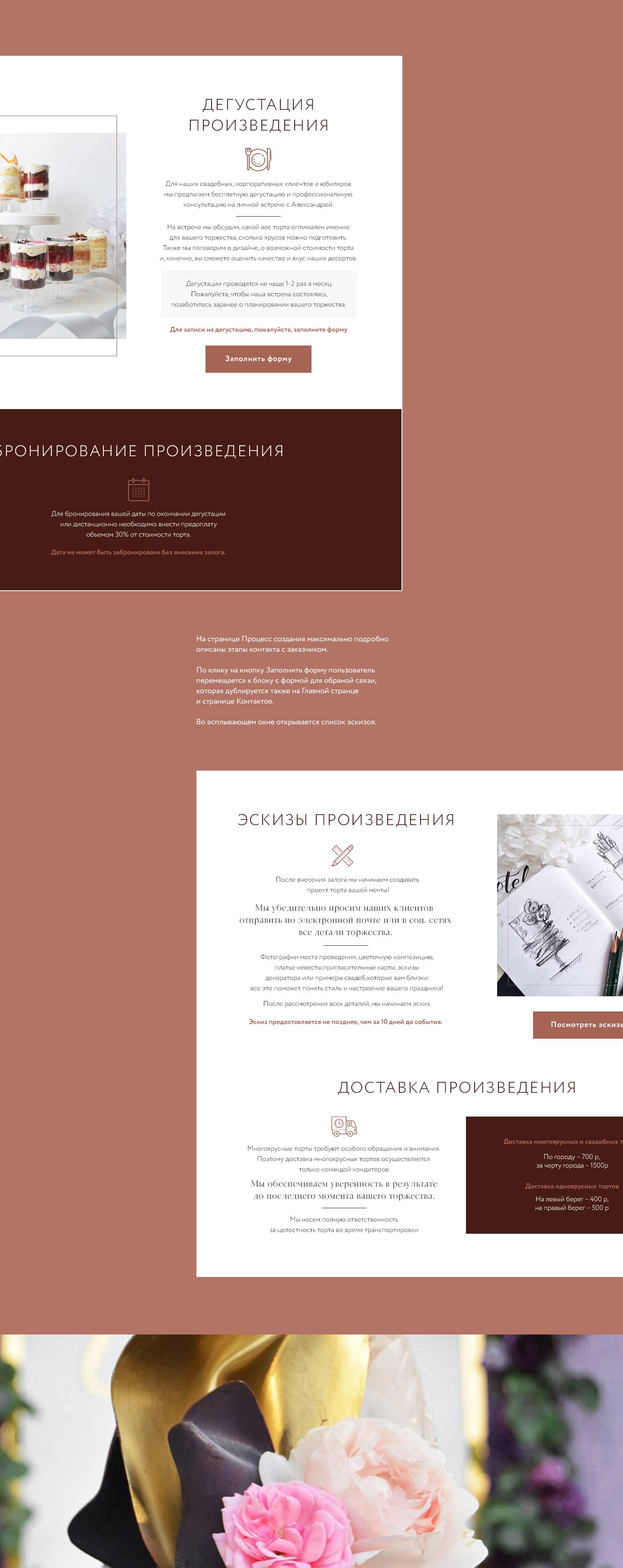 Сайт кондитерских изделий — Изображение №13 — Интерфейсы на Dprofile